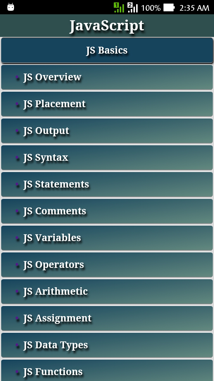 Learn JavaScript- Complete JavaScript Tutorial App - App on Amazon Appstore