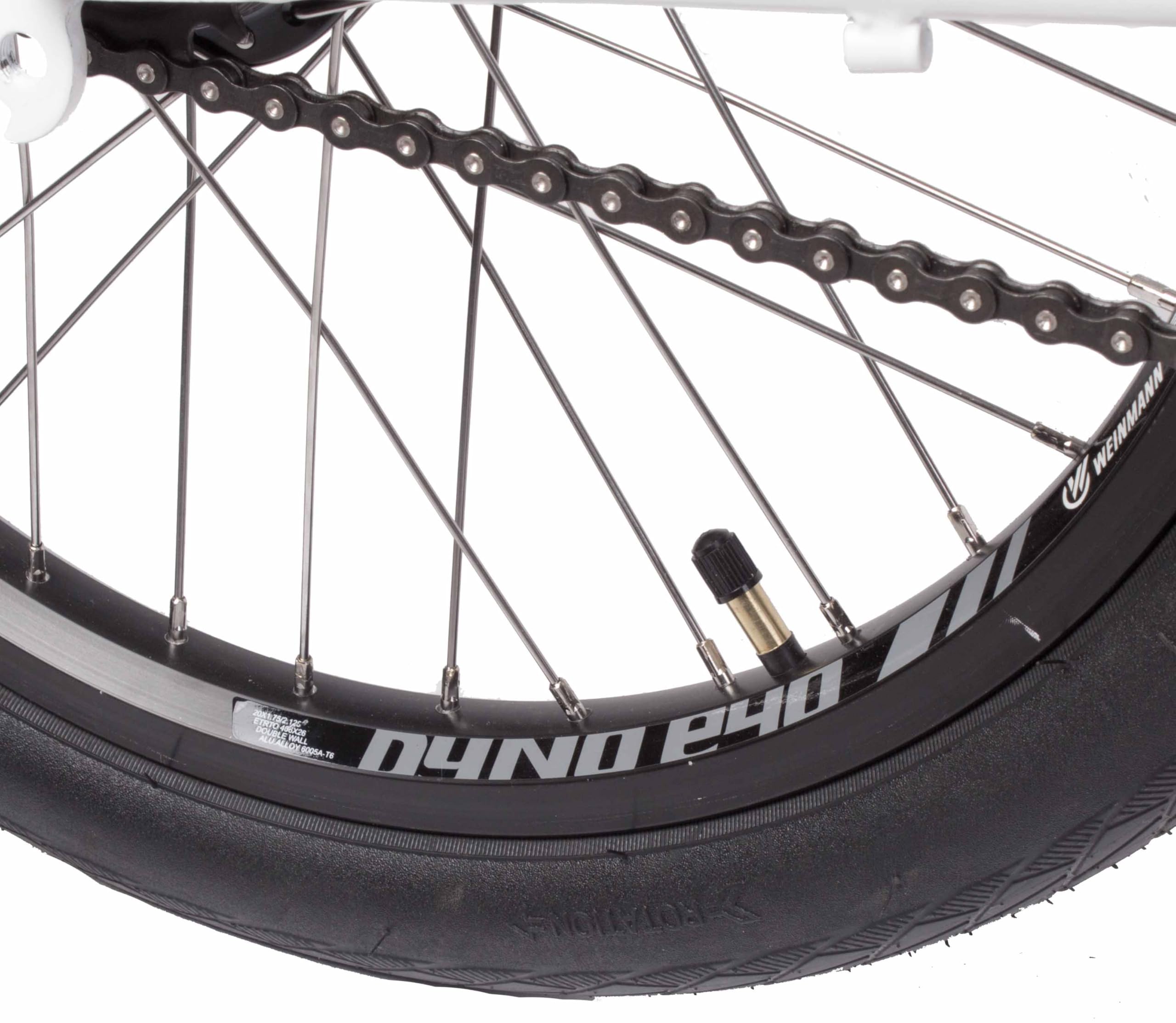 Mini Velo Fahrrad mit zwei automatischen Gängen, 20-Zoll-Räder, Einheitsgröße, 480 mm, Weiß