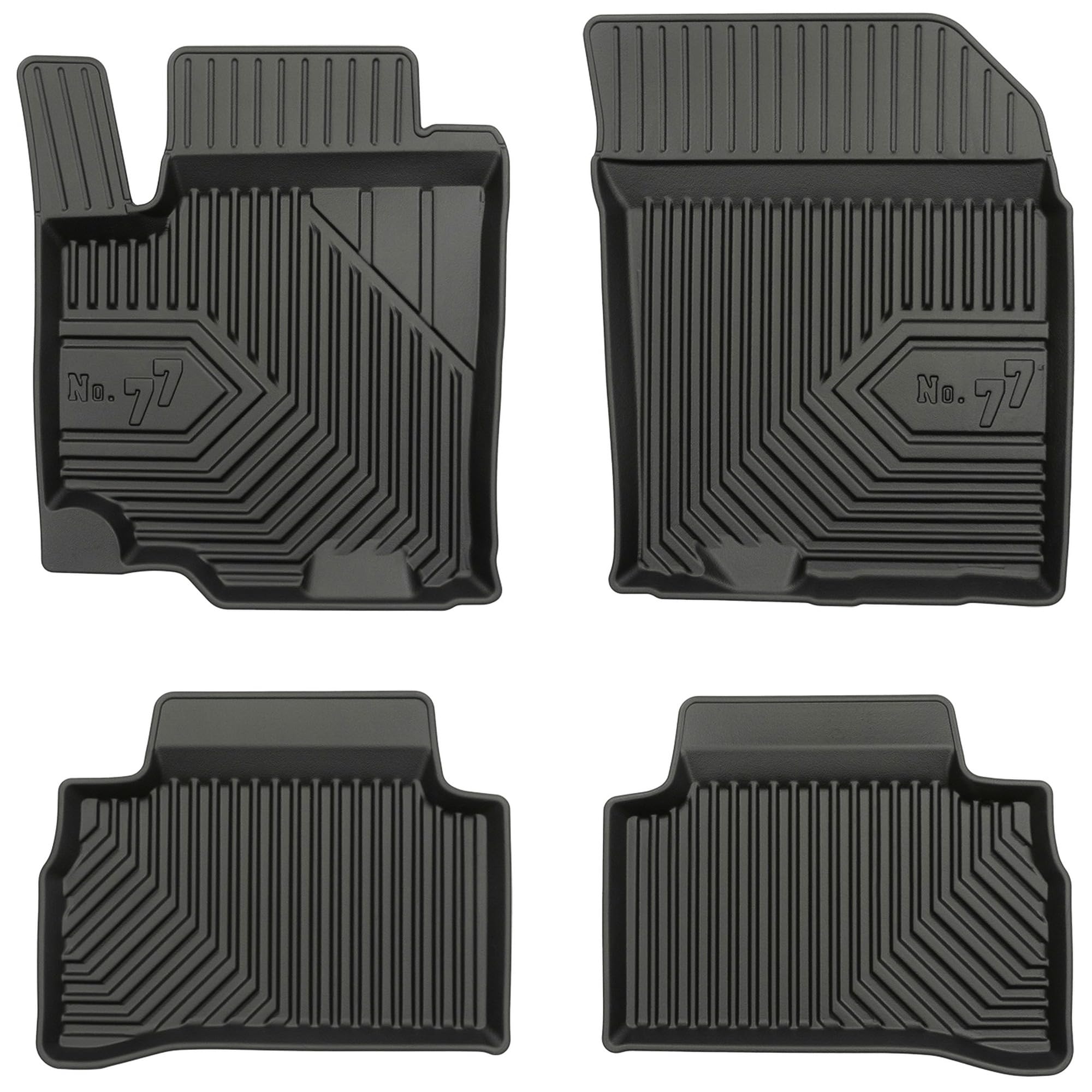 MOTOS Alfombrillas de Goma para Suzuki Vitara II 2015-2018 Mejore la Comodidad de Sus Viajes con la Alfombra Antideslizante Car No.77- Alfombrillas de Coche para Varias Estaciones