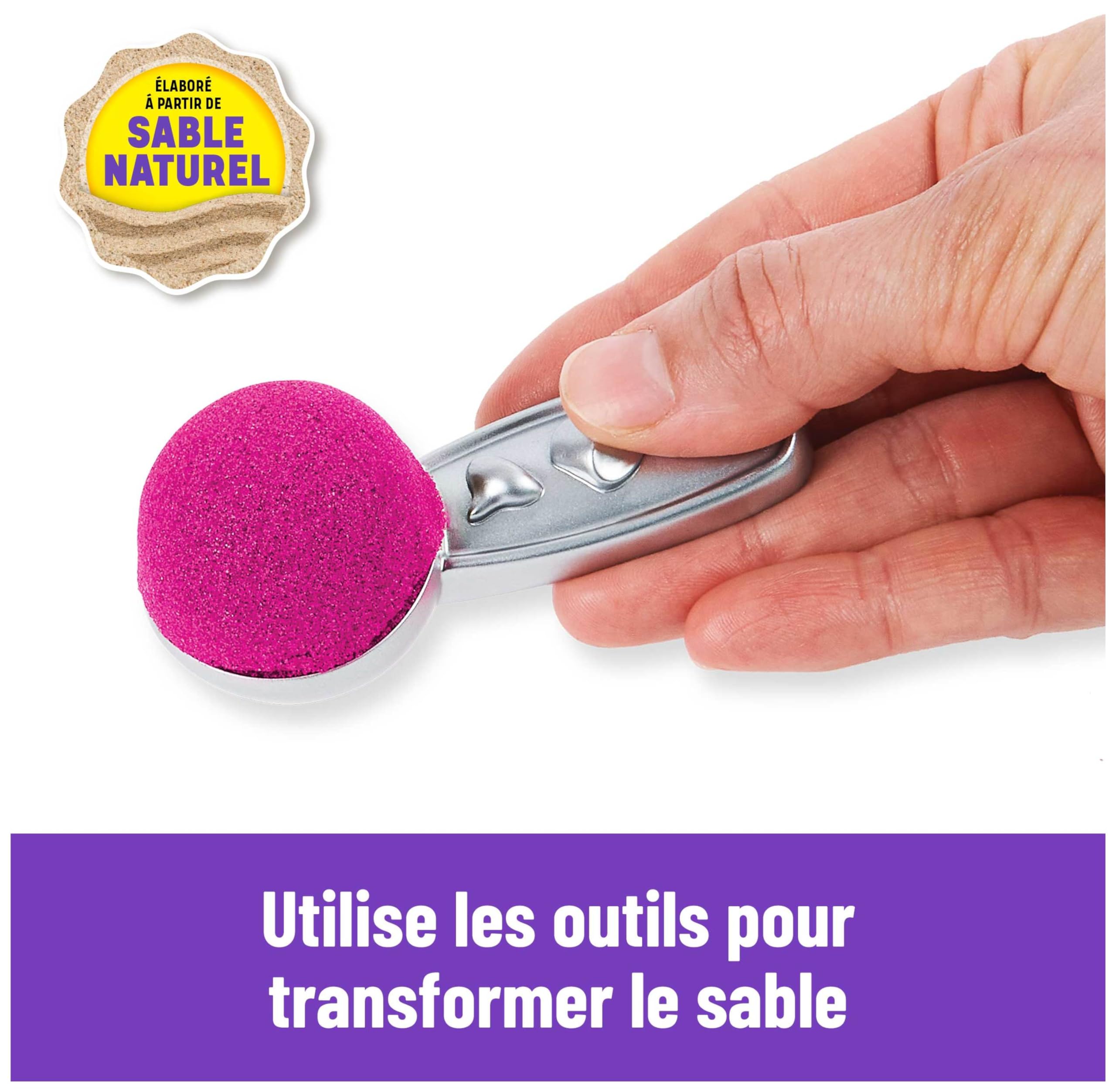 Sable Magique Dinosaure 990g Avec 43 Accessoires – Bac Pliable, Moules Et Figurines – Jouet Sensoriel 3-8 Ans, Cadeau Créatif Garçon Fille