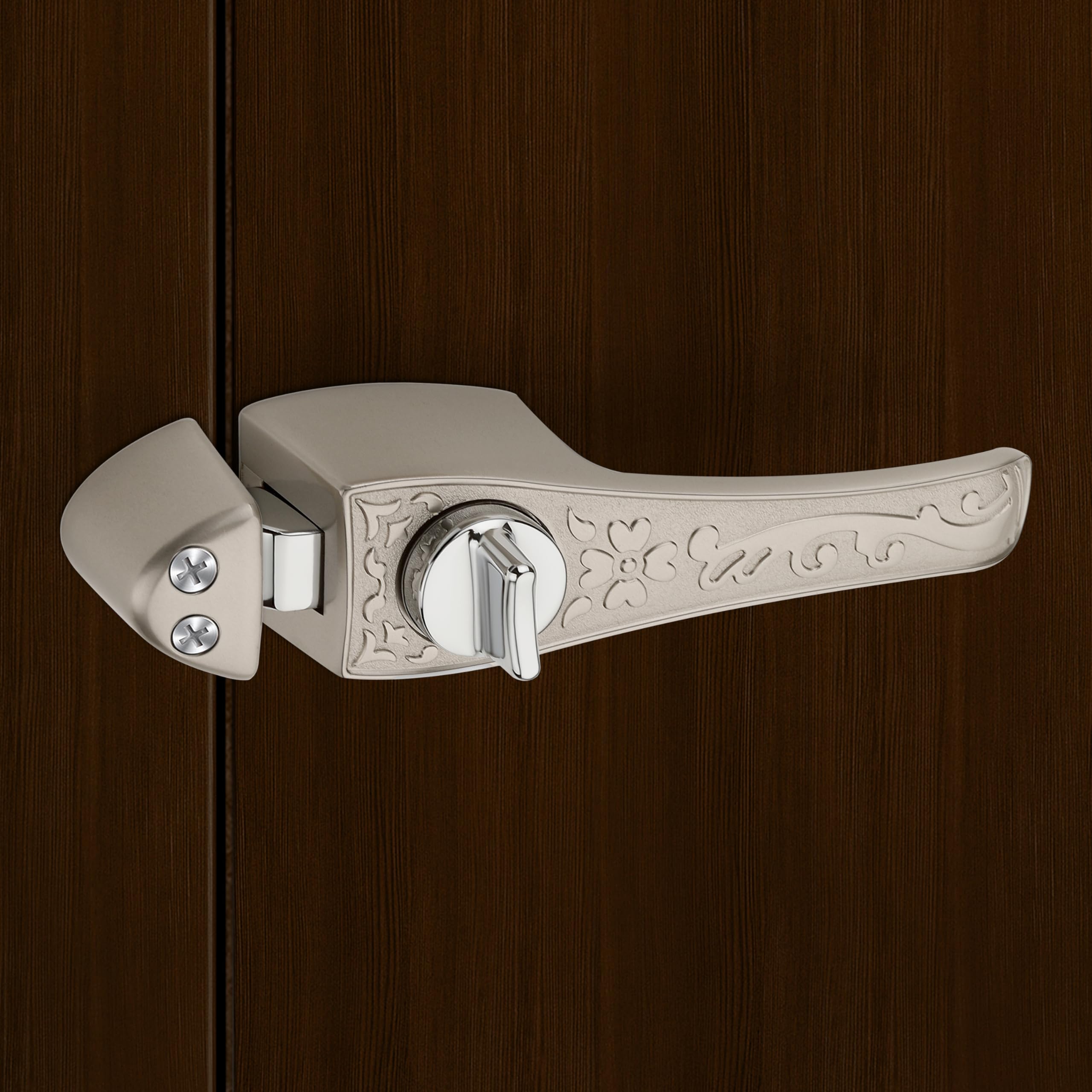 Plantex Zinc Door Lock/2In1 Baby Lever Latch With Door Handle For Bathroom/Door Security Baby Lock Latch/Latch For Balcony, Kitchen Or Store-Room Door (Satin Finish, Pack Of 1),White (B0CJLZ17JS) Amazon Price History, Amazon Price Tracker