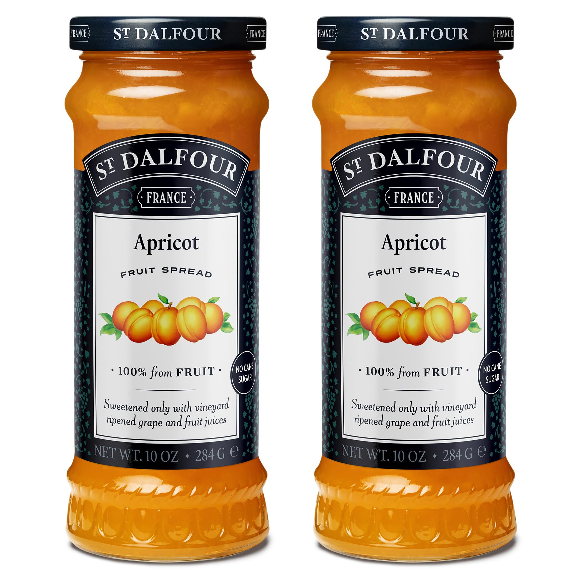 St. Dalfour Apricot / 10 Ounce (Pack of 2) / 2 Jams & Preserves