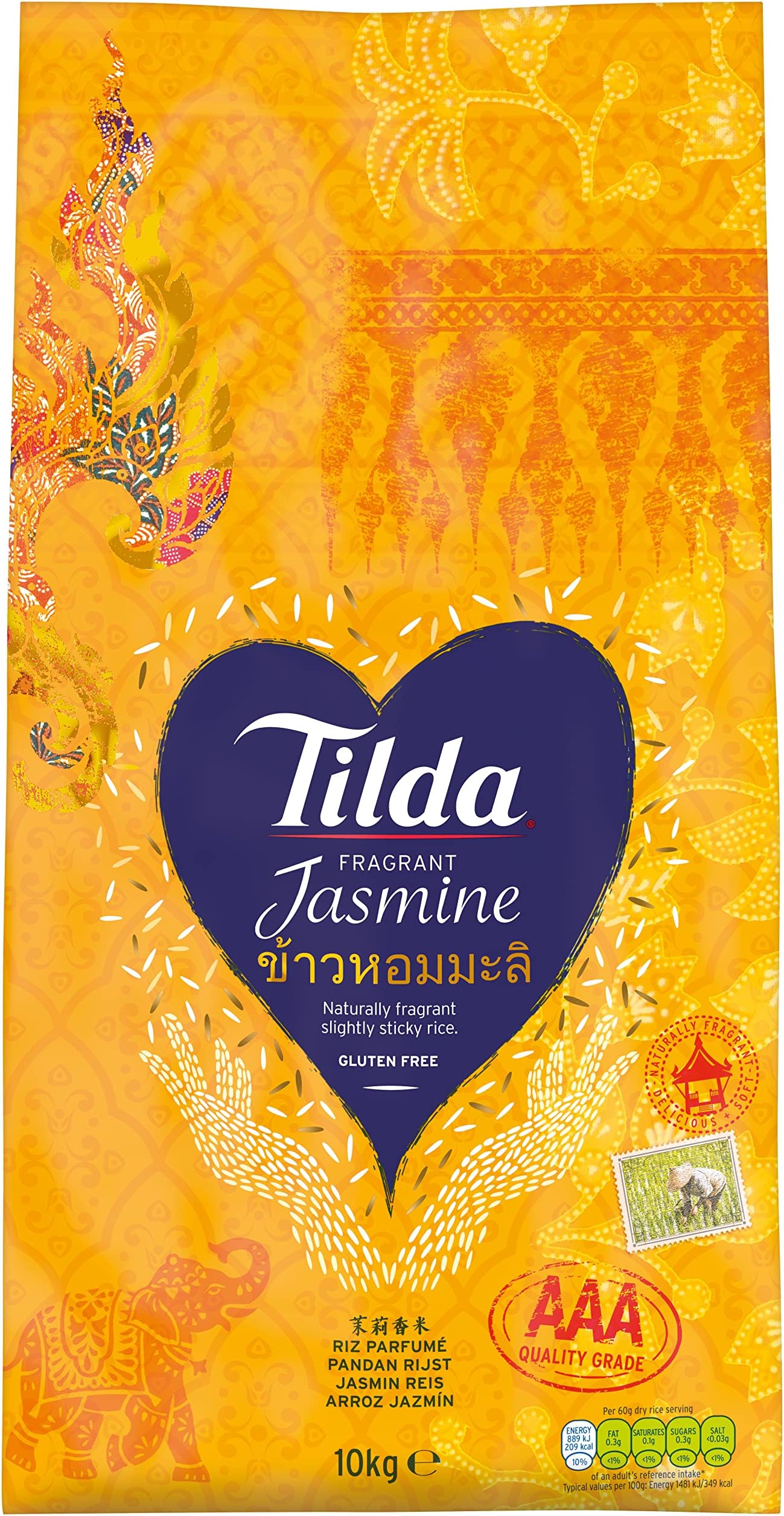 Tilda Thai Jasmine Rice 10KG