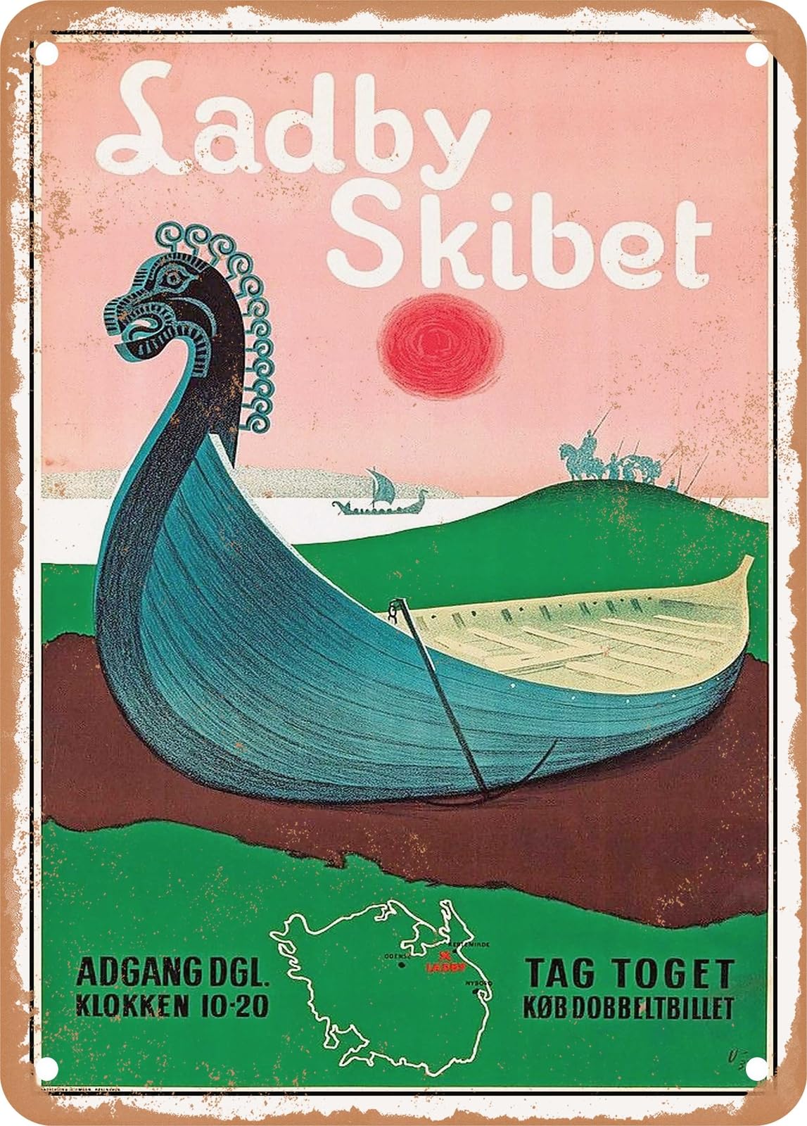 METAL SIGN - 1931 Ladby Ship Vintage Ad home decor