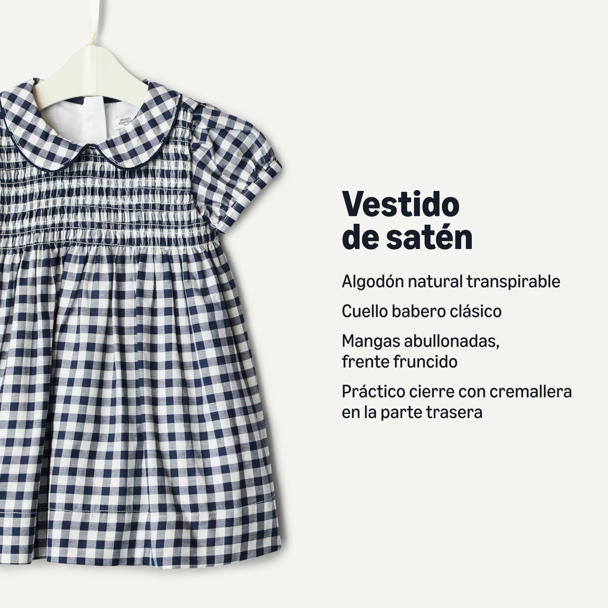 Amazon Essentials x Sofia Grainge Mamá y Yo Vestidos de Satén de Algodón — view 3