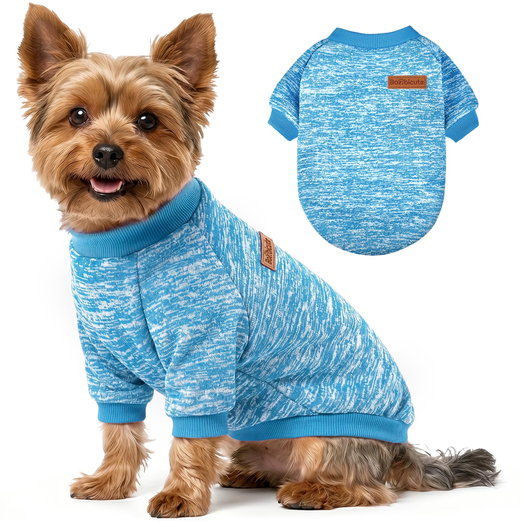 1 Pack Dog Sweaters for Small Dogs Girl Boy Winter Fleece Clothes Warm Soft Dog Sweatshirt Outfit for Dogs Cats Pet Apparel