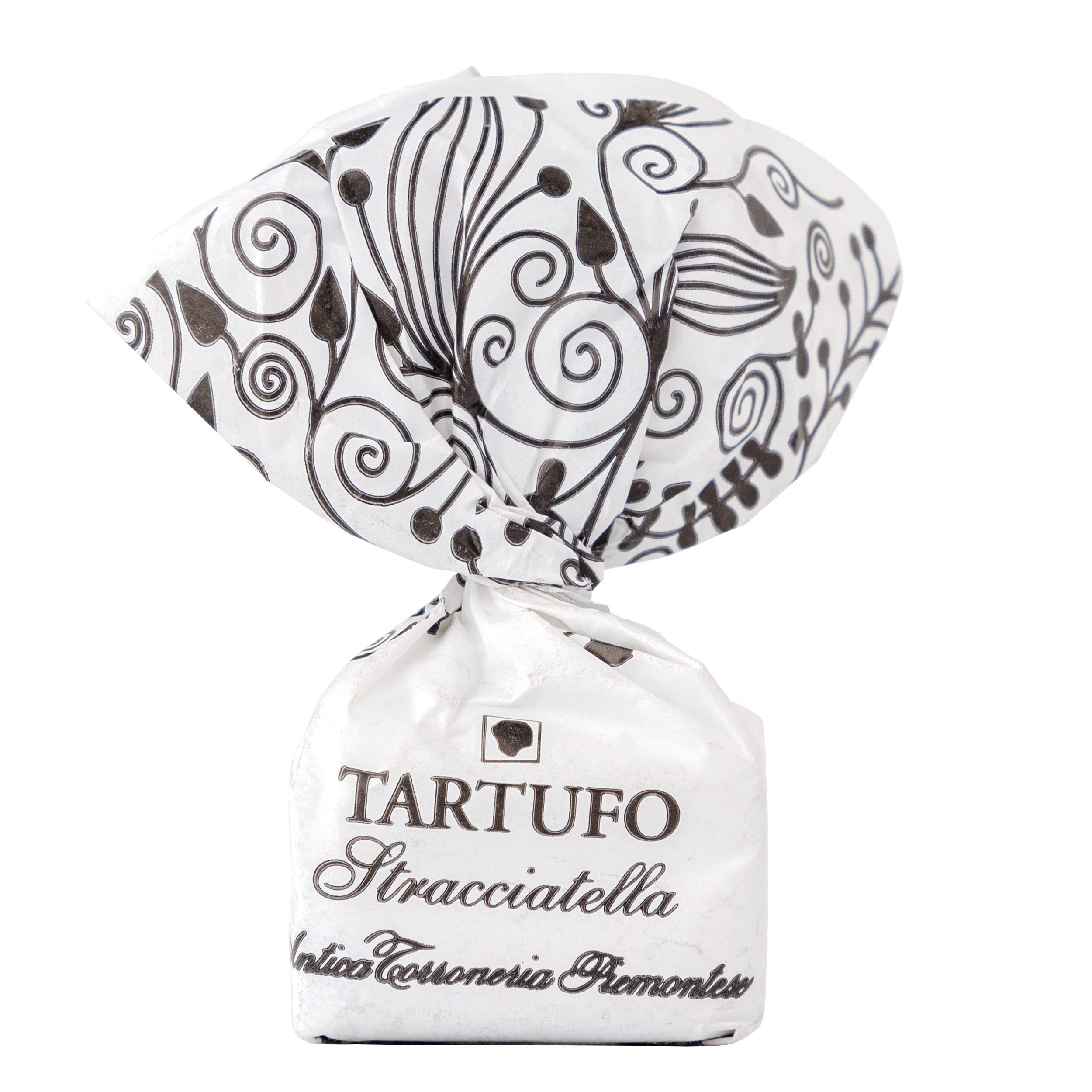 GUSTONE. Tartufi Dolci Stracciatella Antica Torroneria Piemontese 70 Stück je 14g Trüffel-Praline weißer Schokolade 1kg Großpackung