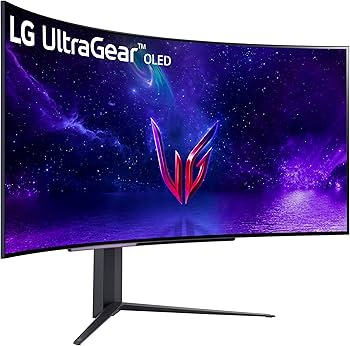 LG Monitor de Jogos Curvo Ultragear 45Gr95Qe-B Tela Oled de 45