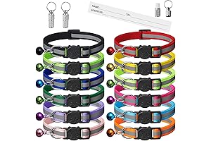 12 Pack Reflective-Breakaway Cat Collars