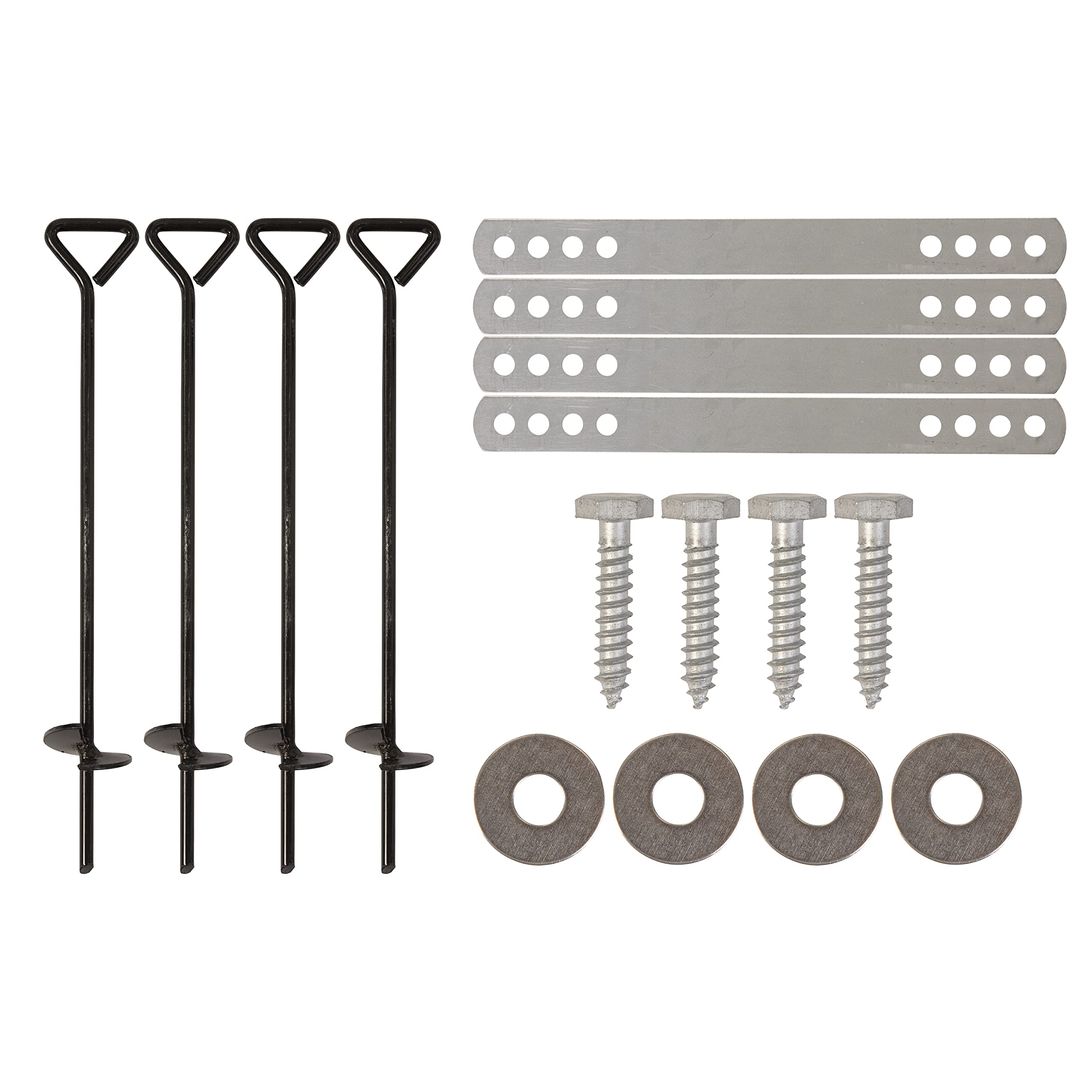 Jack & June Playset Anchor Kit – Essential Swing Set Hardware for Securing Your Playset to The Ground – Perfect for Keeping Your Kids Safe and Secure During Outdoor Playtime!