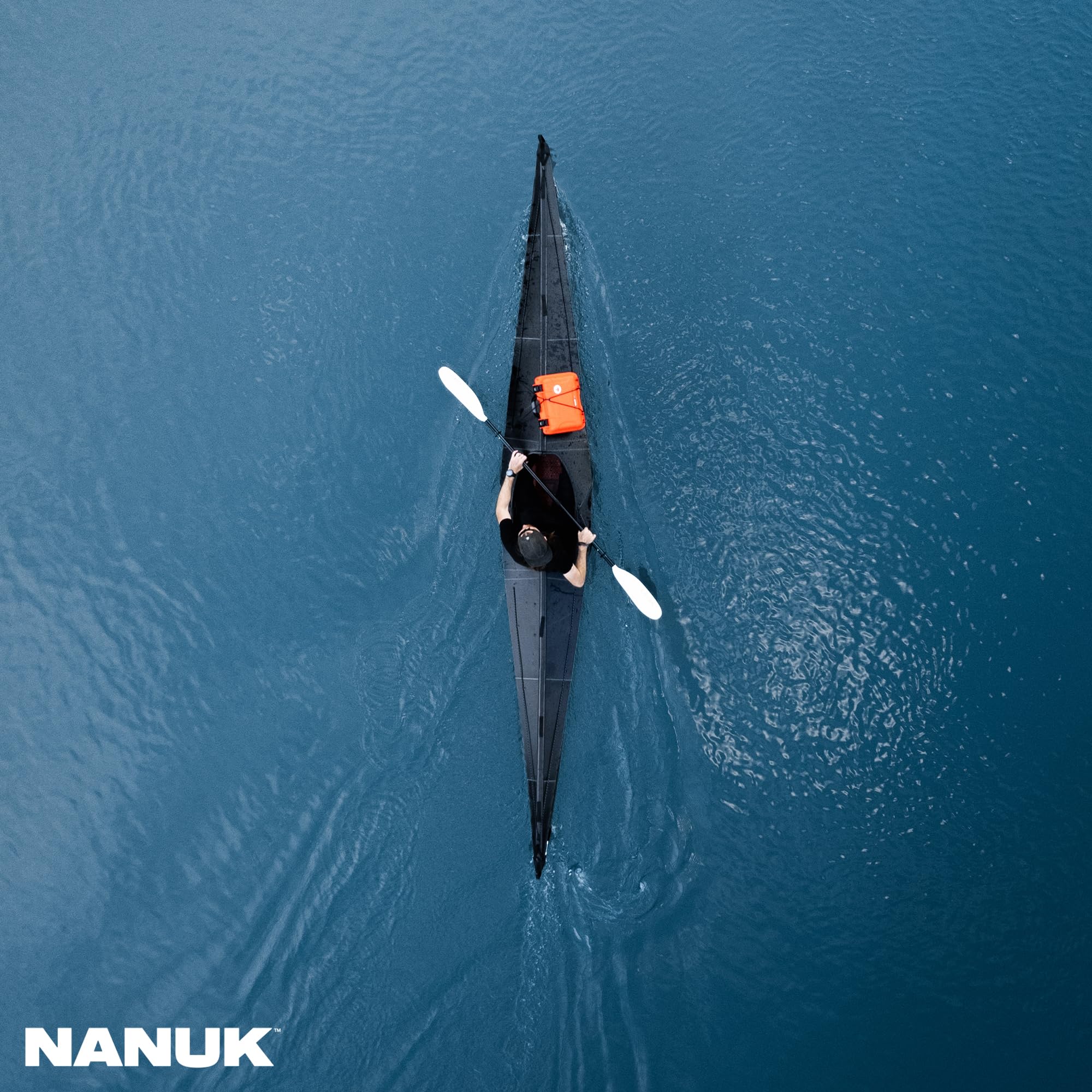 Nanuk Medium Series 915 Wodoodporna ochronna walizka z lekkiej żywicy NK-7 z pianką, pomarańczowa