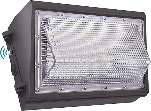 Paquete de pared LED de 100 W con fotocélula del atardecer al amanecer, luz diurna de 5000 K, 13000 LM, AC100-277V con certificación ETL.