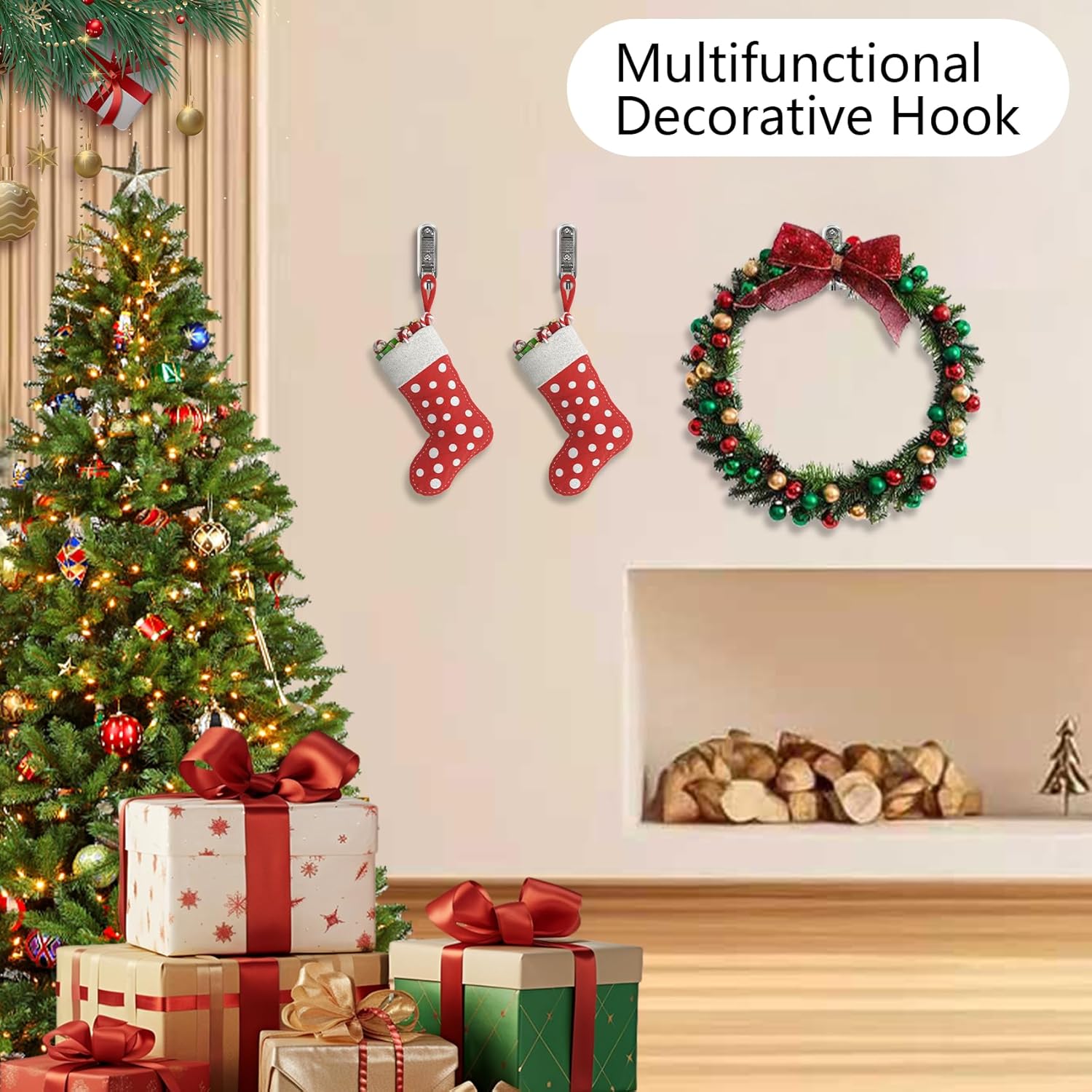 4PCS Foldable Wall Hooks, Heavy Duty Zinc Alloy Folding Wall Hooks, Folding Coat Hooks Wall Mount Bathroom Foldable Towel Hooks for Hanging Clothes, Bags, Hats, Bathrobes, Keys and Kitchen (Silver) - Image 3