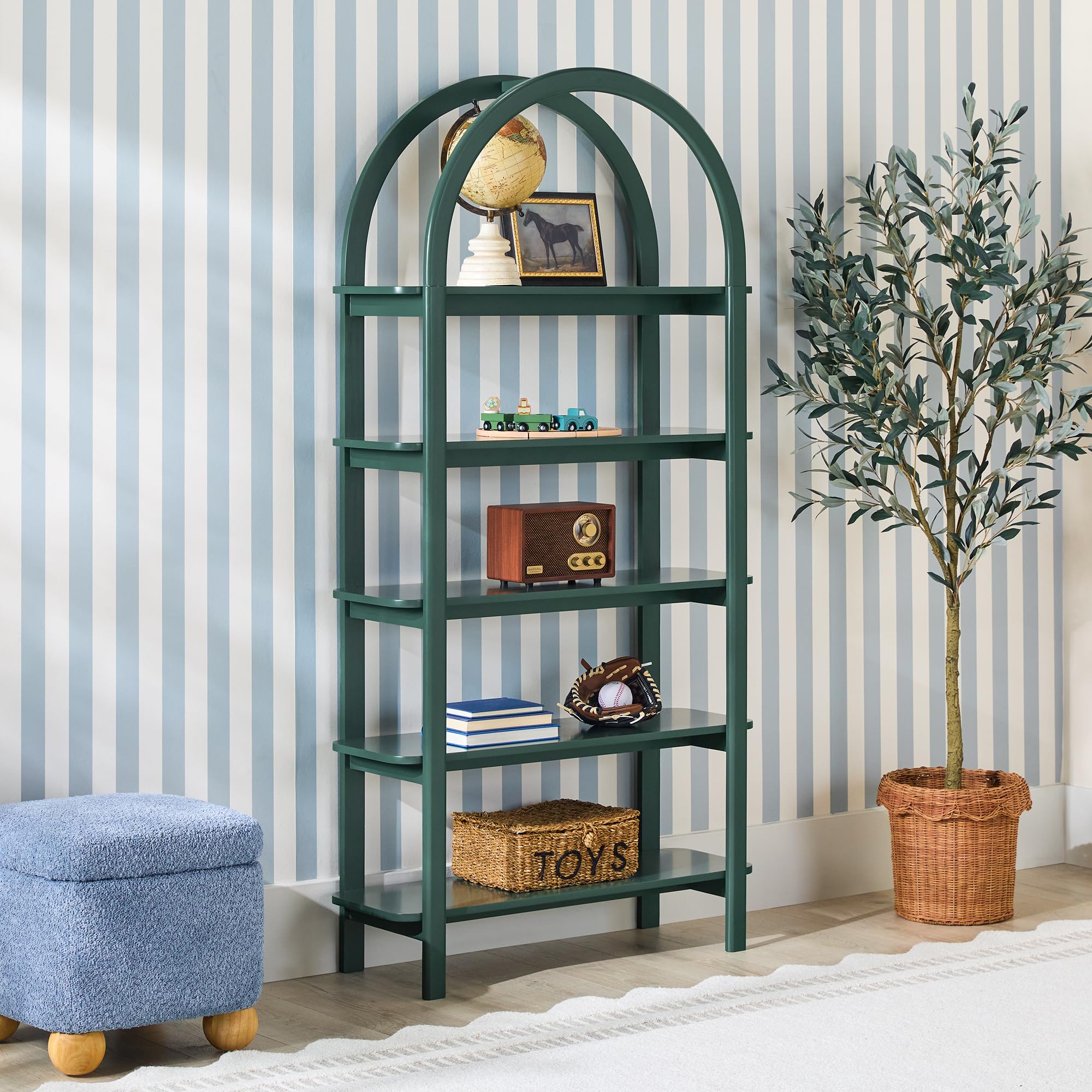 ラタン製アーチ型パネル間仕切り横1810mmX高さ1365mm Amazon.com: Walker Edison Zoey Modern Arched Wood Open Bookcase 72