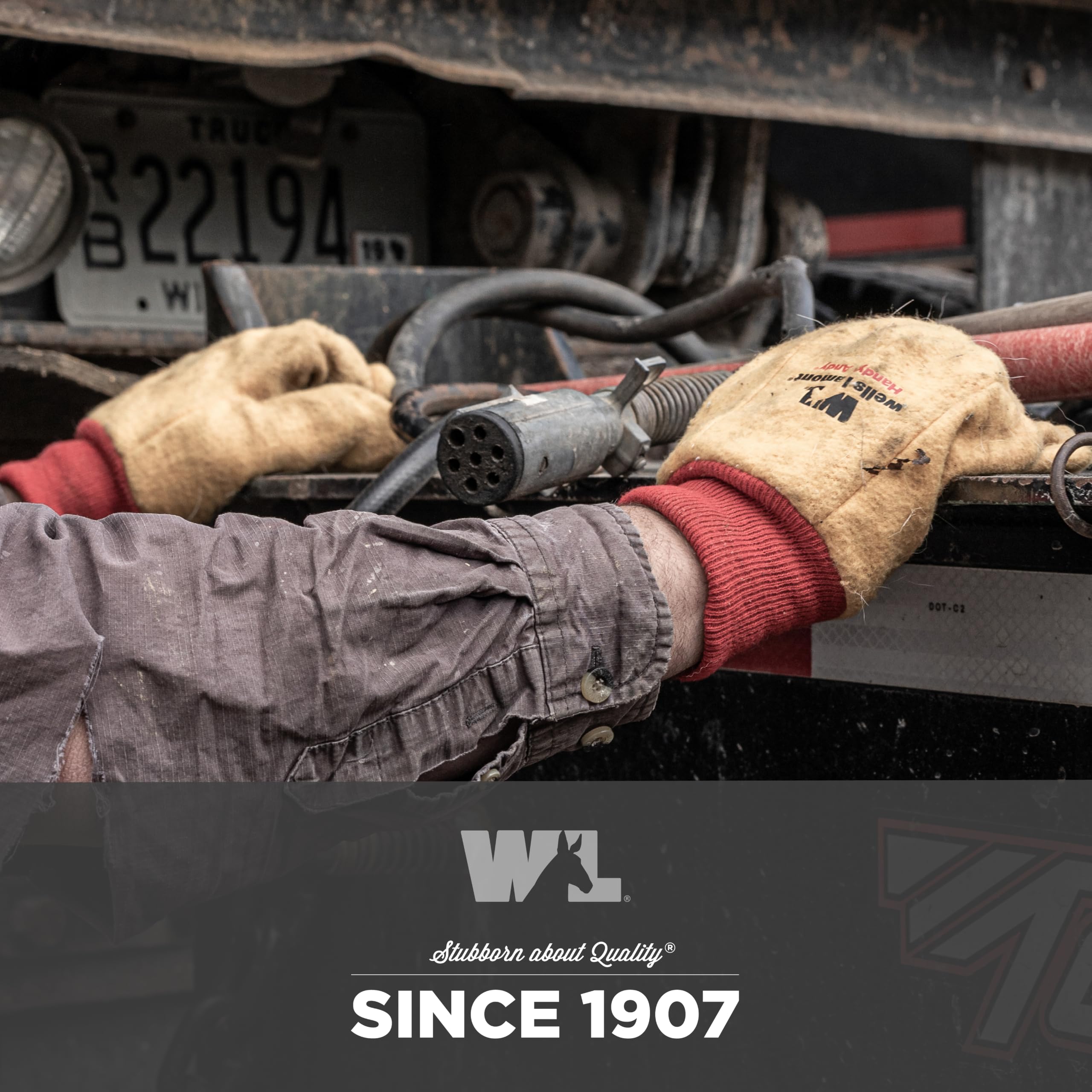 Wells Lamont algodón forro para hombre guantes de trabajo, 12-pairs