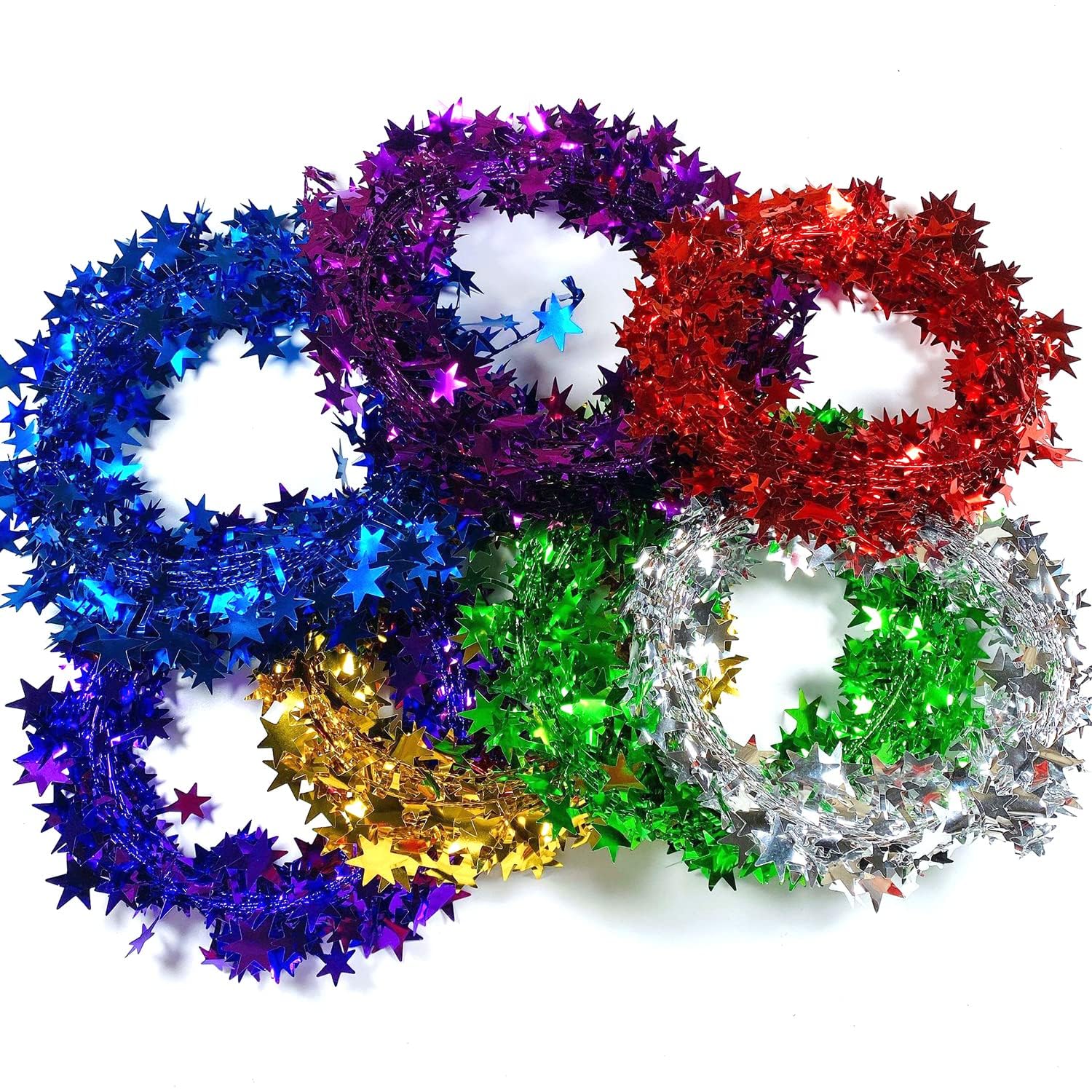 GreatRise Sternengirlande 7,5 Meter - Glitzernde Weihnachtsdeko In Roségold & Anderen Farben