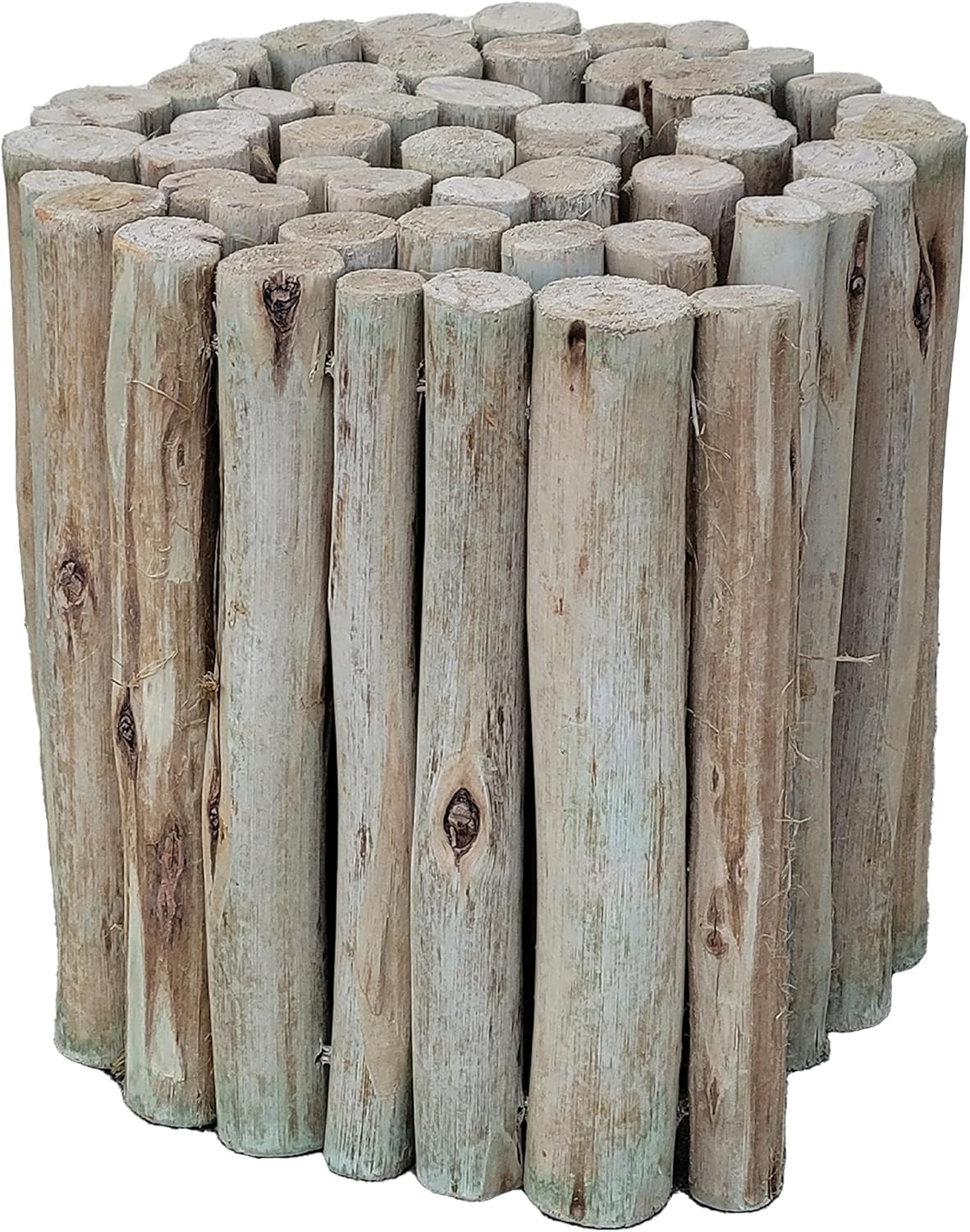 Backyard X-Scapes Natural Eucalyptus Wood Solid Log for Garden Border Edging Landscaping Borders Lawn 72 in L x 12 in H x 1.25 in D