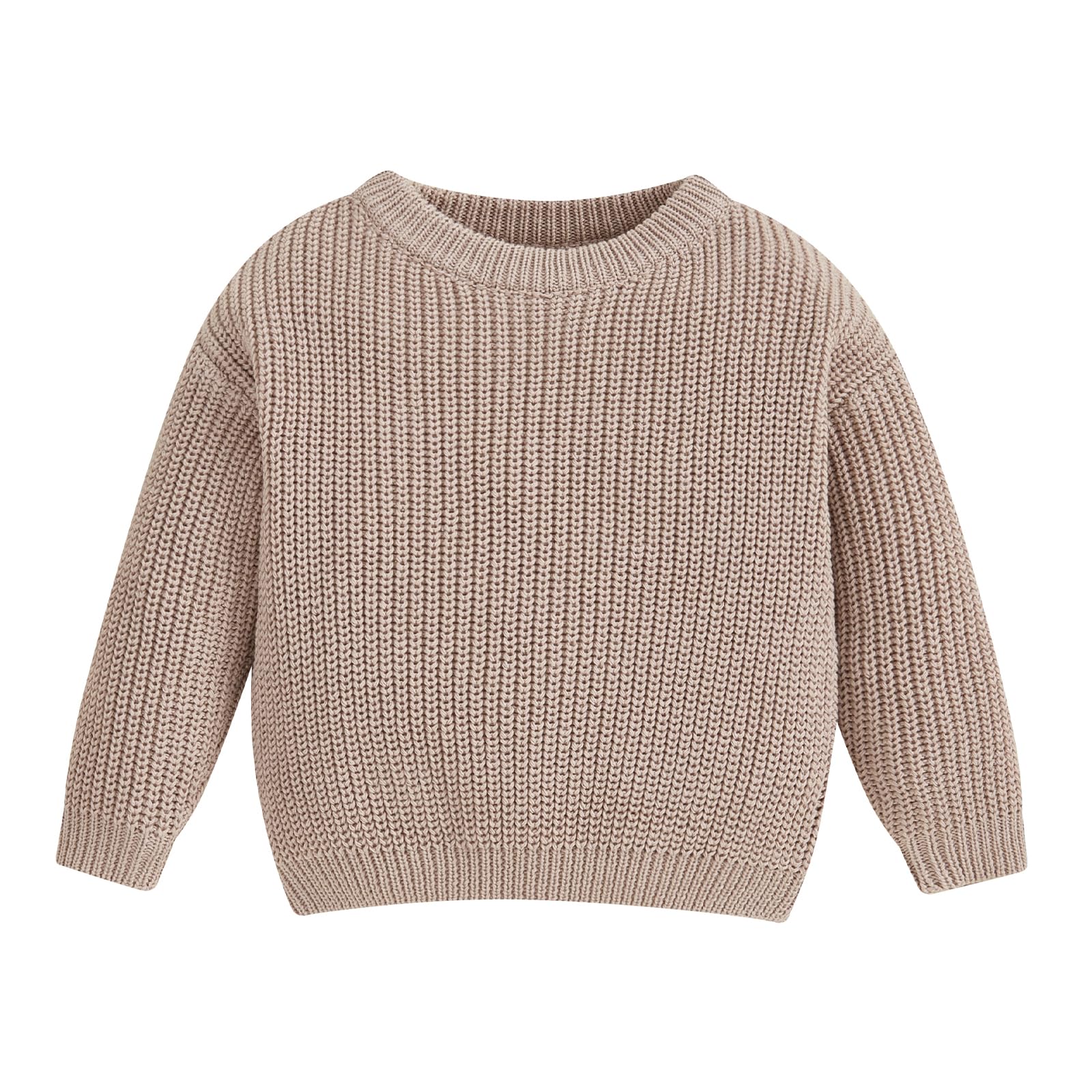 Baby Oversized Knitted Jumper Girls Boys Winter Ribbed Knit Sweater Chunky Pullover Long Sleeve Knitwear Top Soft Unisex Toddler Baby Clothes Autumn Outwear — view 26