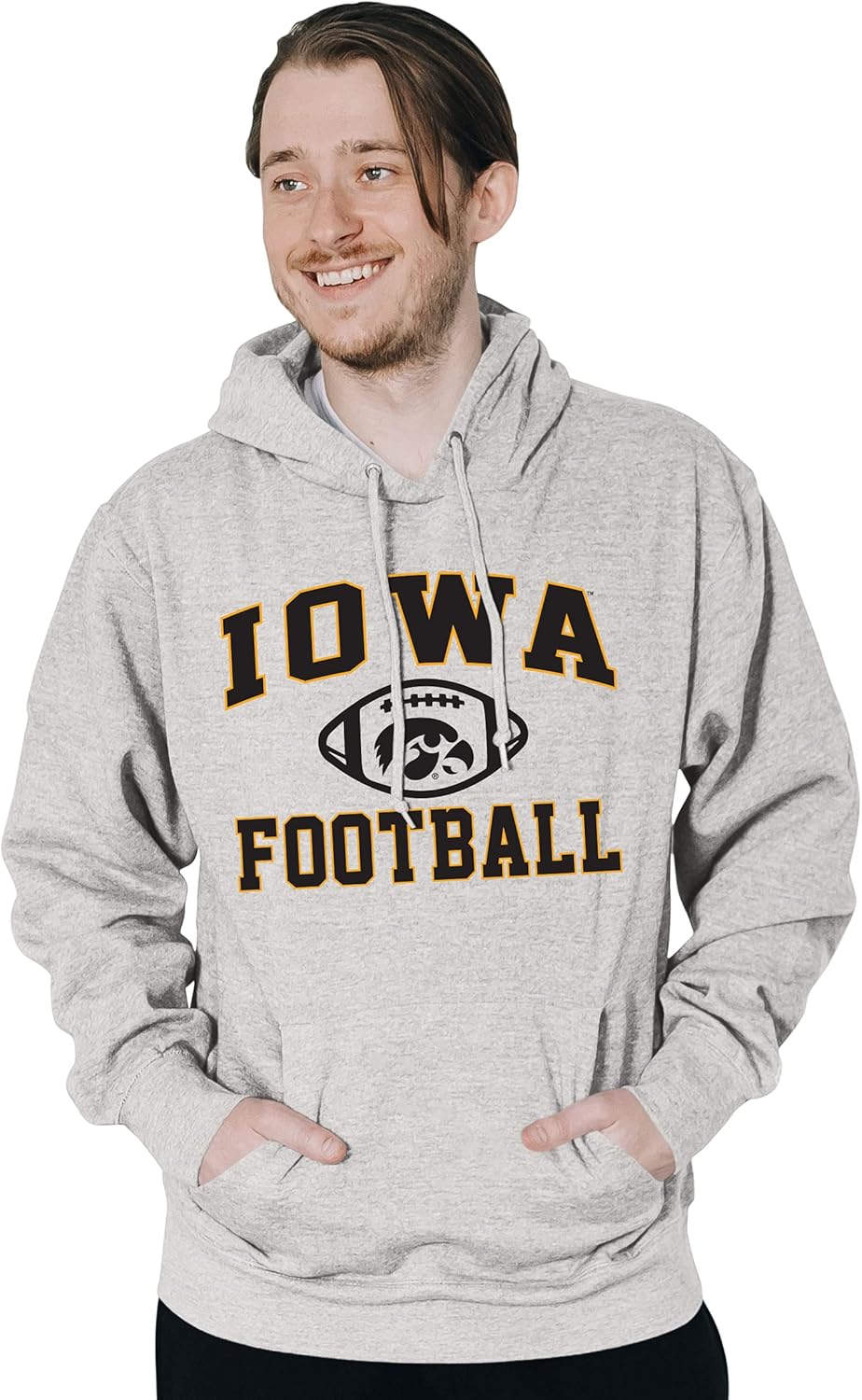 Blue 84 NCAA mens Hoodie Gray Football - Image 2