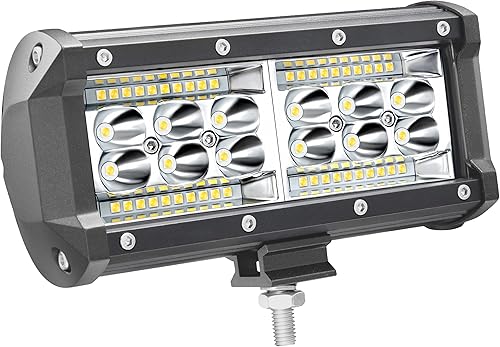 Barra de luz LED SAN YOUNG de 7 pulgadas, 240 W 24000 lm, cápsulas de luz LED para tractor de camión, 12 V 24 V, luces antiniebla fuera de carretera