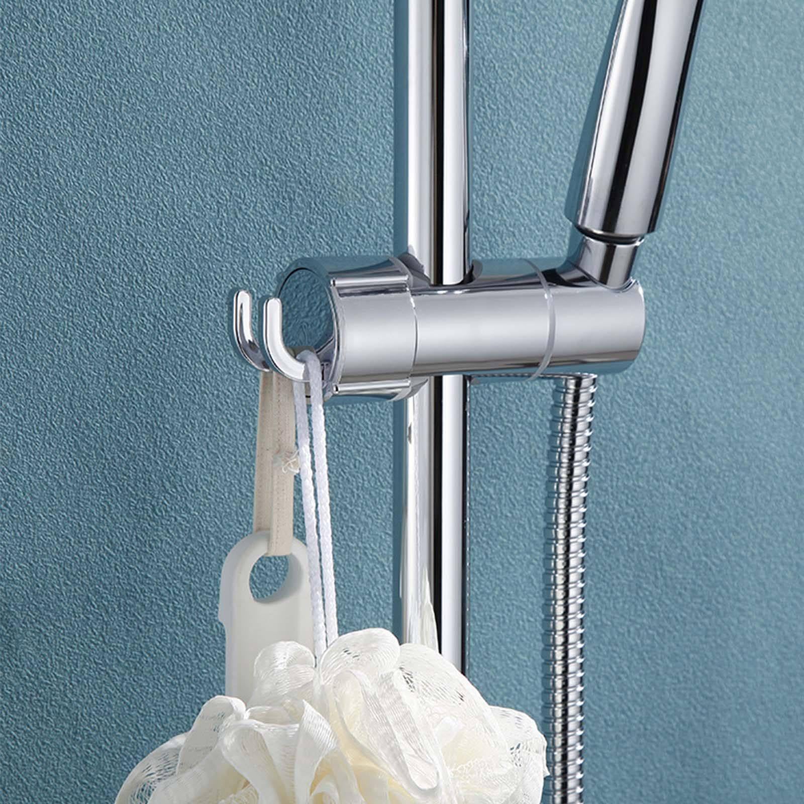 Soporte Ducha Pared Ángulo Ajustable Soporte Alcachofa Ducha Gris Pistola Soporte Ducha Altura Ajustable Soporte de Ducha Instalación Rápida Soporte para Ducha para Poste de Ducha con Gancho