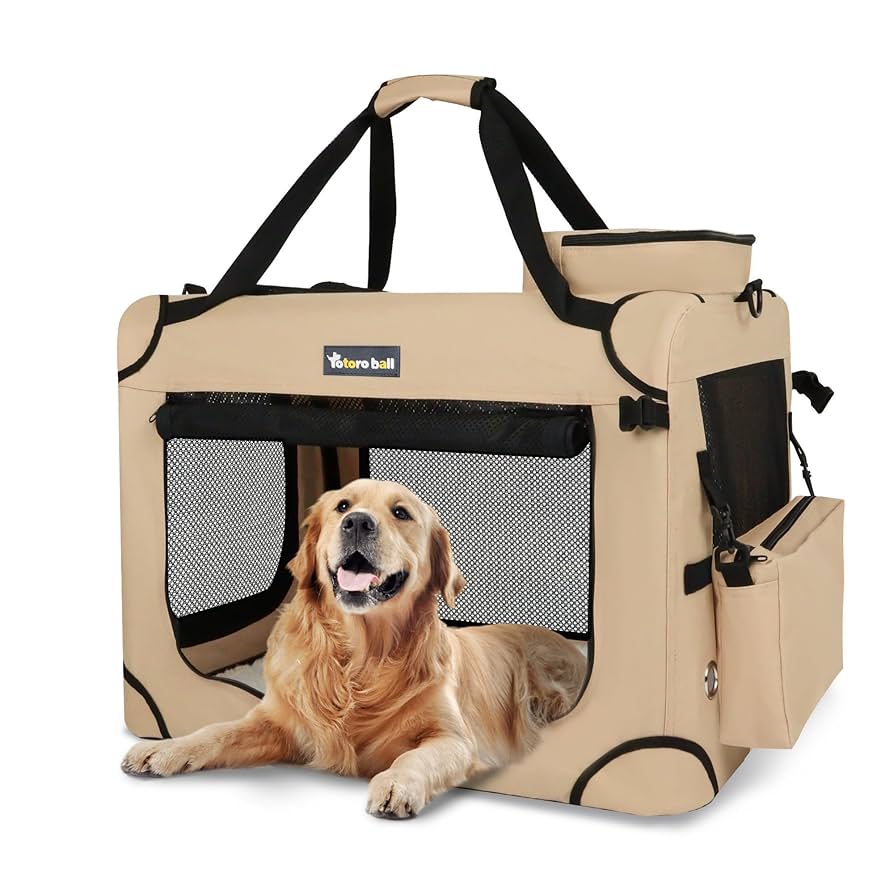 Totoro ball ソフトクレート 大型犬 クレート 折りたたみペットケージ Amazon.co.jp: Totoro ball ソフトクレート 大型犬 大空間な犬用
