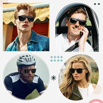 Polarised Clip On Sunglasses Over Prescription Glasses with UV400 Protection for Men Women Driving Flip Up Sun Glasses