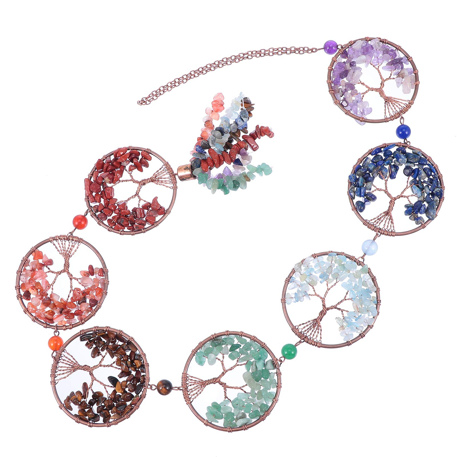 Pendentif en cristal naturel Mipcase : décoration murale élégante en pierre pour jardin