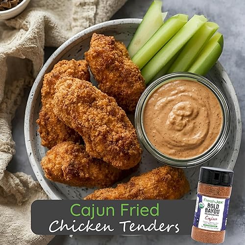 Miniatura 6 de FreshJax Condimento Orgánico Cajún  4.3 oz Mezcla de Especias Bold Bayou  Sabor Clásico Criollo de Luisiana y Nueva Orleans para Gumbo, Jambalaya,