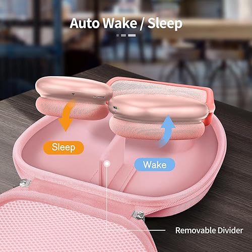 Miniatura 9 de Fintie Funda rígida para auriculares AirPods Max, bolsa protectora de almacenamiento de viaje de repuesto con encendido y apagado automático para