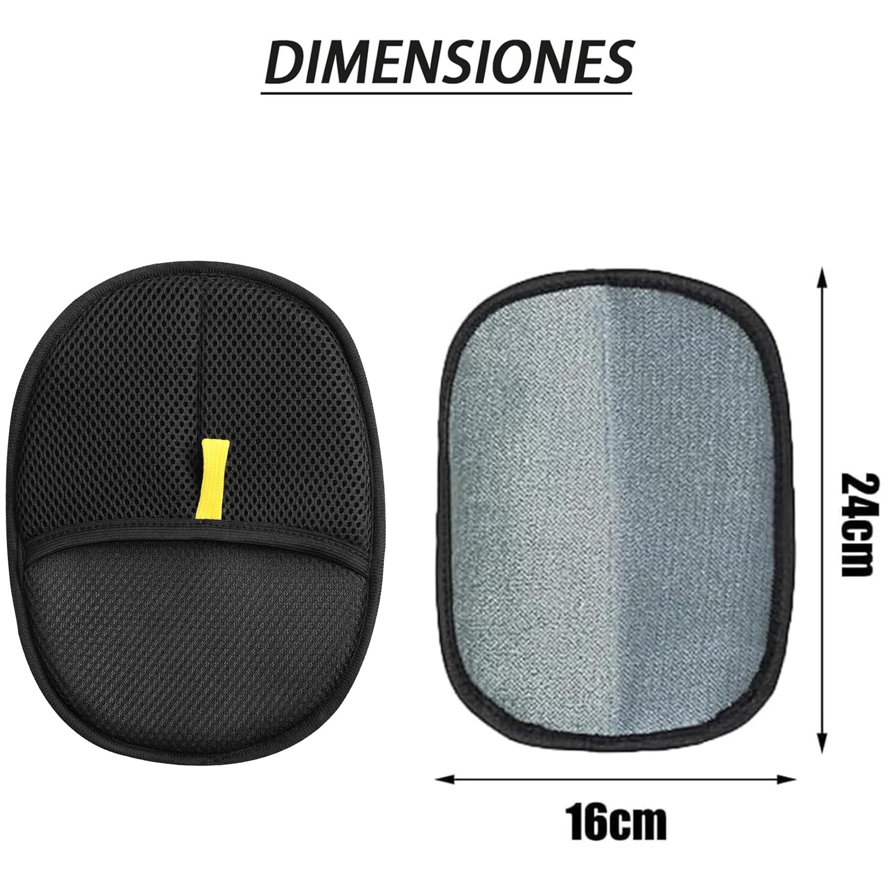 2 Stück Double-Sided Pet Grooming Gloves,Static Removal Gloves,Reusable Pet Hair Remover Glove,Pet Grooming Gloves für Haustier Glattes und Gesundes Fell, Für Kleidung, Sofas, Bettlaken