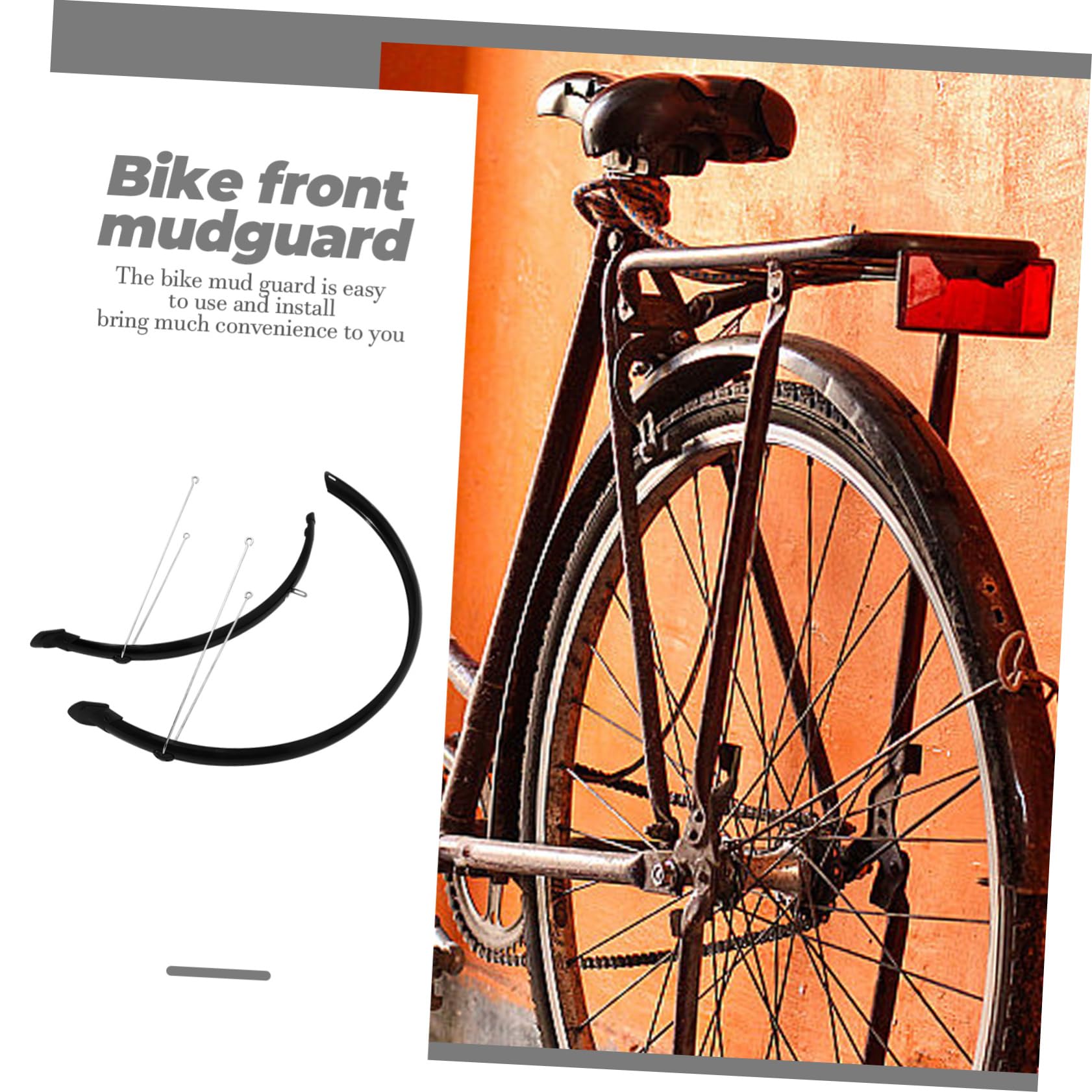 iplusmile Guardabarros para Bicicleta de Montaña 700c Negro Plástico