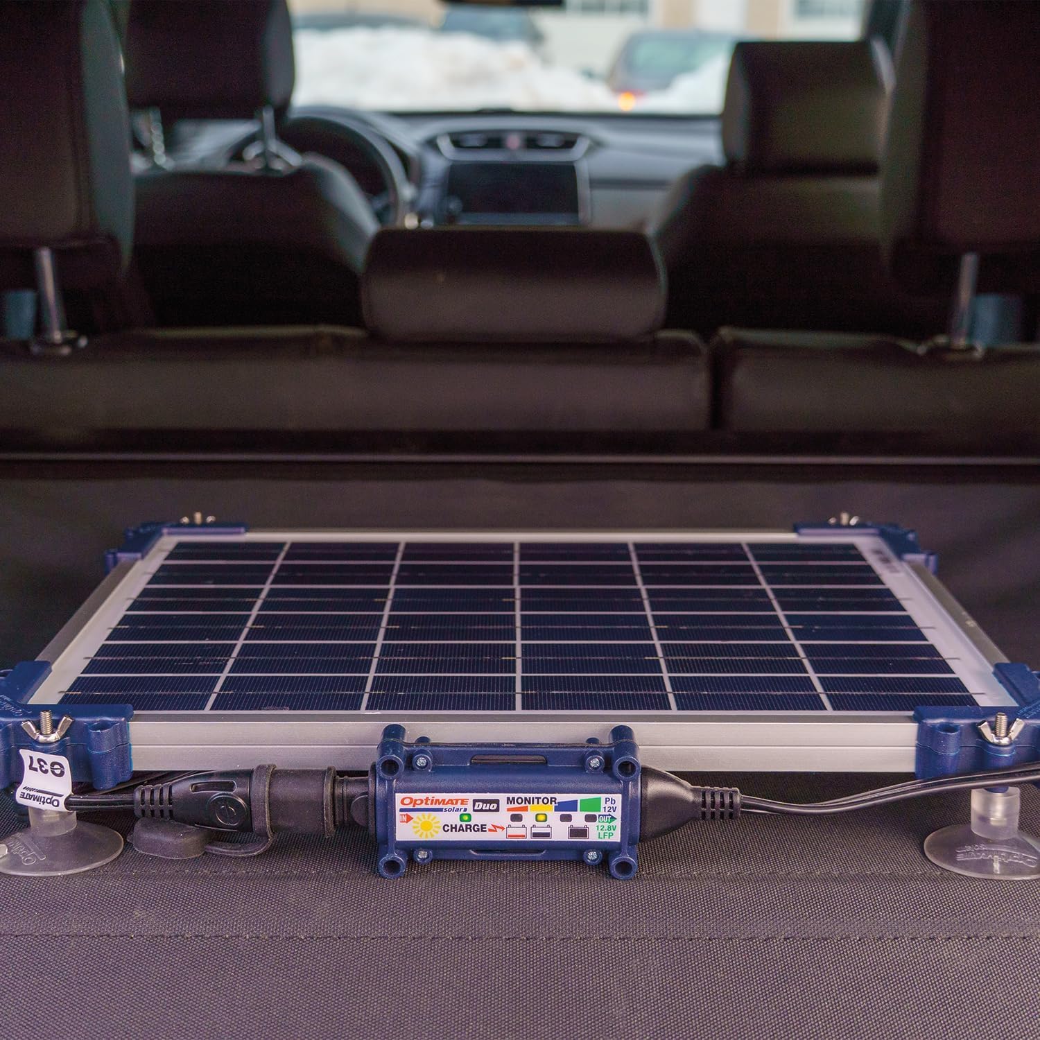 OptiMate Solar Duo 10W Autokit – Chargeur et Mainteneur de Batterie Solaire Intelligent 12V avec Adaptateur OBDII – Entretien Sûr de la Batterie pour Voiture, Camping-Car, ATV, Moto et Jetski