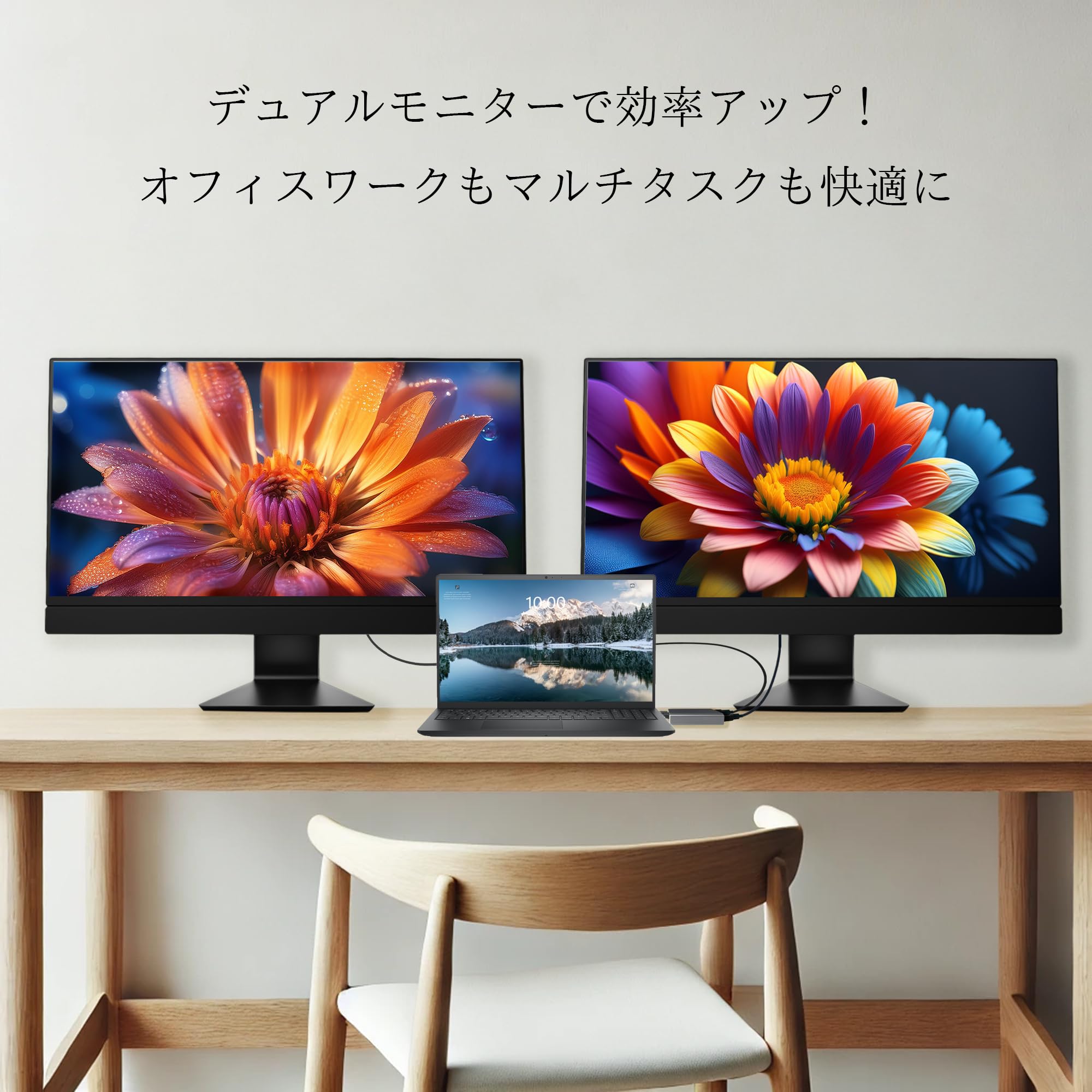 デュアルディスプレイ Amazon.co.jp: ディスプレイポートハブ 4K 60Hz DisplayPort デュアル