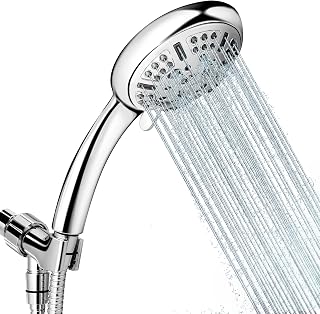High Pressure 9 Functions Shower Head with Handheld,A High-Flow Shower Head for Low Water Pressure Situations with Hose Adjustable Bracket Rubber Washers