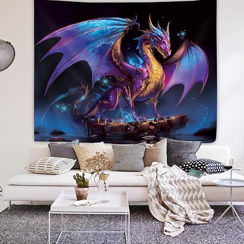 Miniatura 94 de Yookeb Tapiz negro de flores de Matisse de 59 pulgadas de ancho por 51 pulgadas de alto, para colgar en la pared, hojas abstractas, vintage, arte