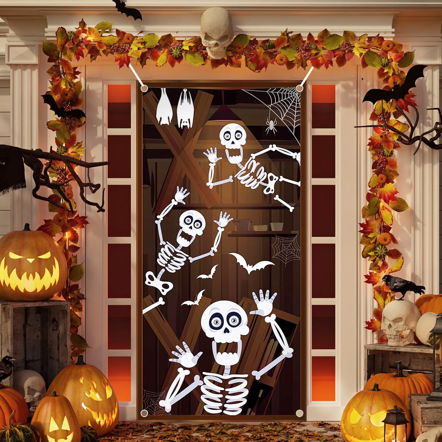Scheletro Teschio Di Halloween Da Appendere – 91 Cm, Decorazione Horror - 2