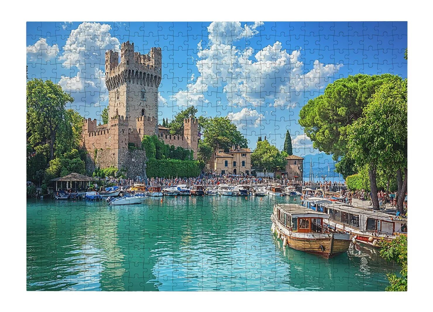 Puzzle 1000 Pezzi, Puzzle Castello per Adulti, 70x50cm, Compact Box -4712