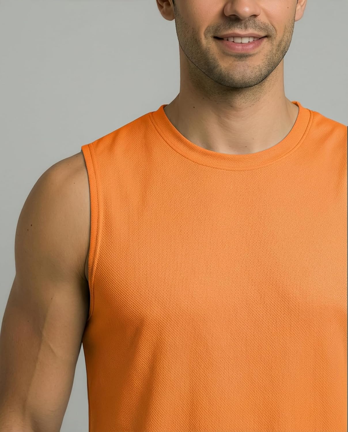 Real Essentials 5 Pack: Men's Mesh Active Athletic Tech Tank Top - Workout & Training Activewear (Available in Big & Tall) - Image 3