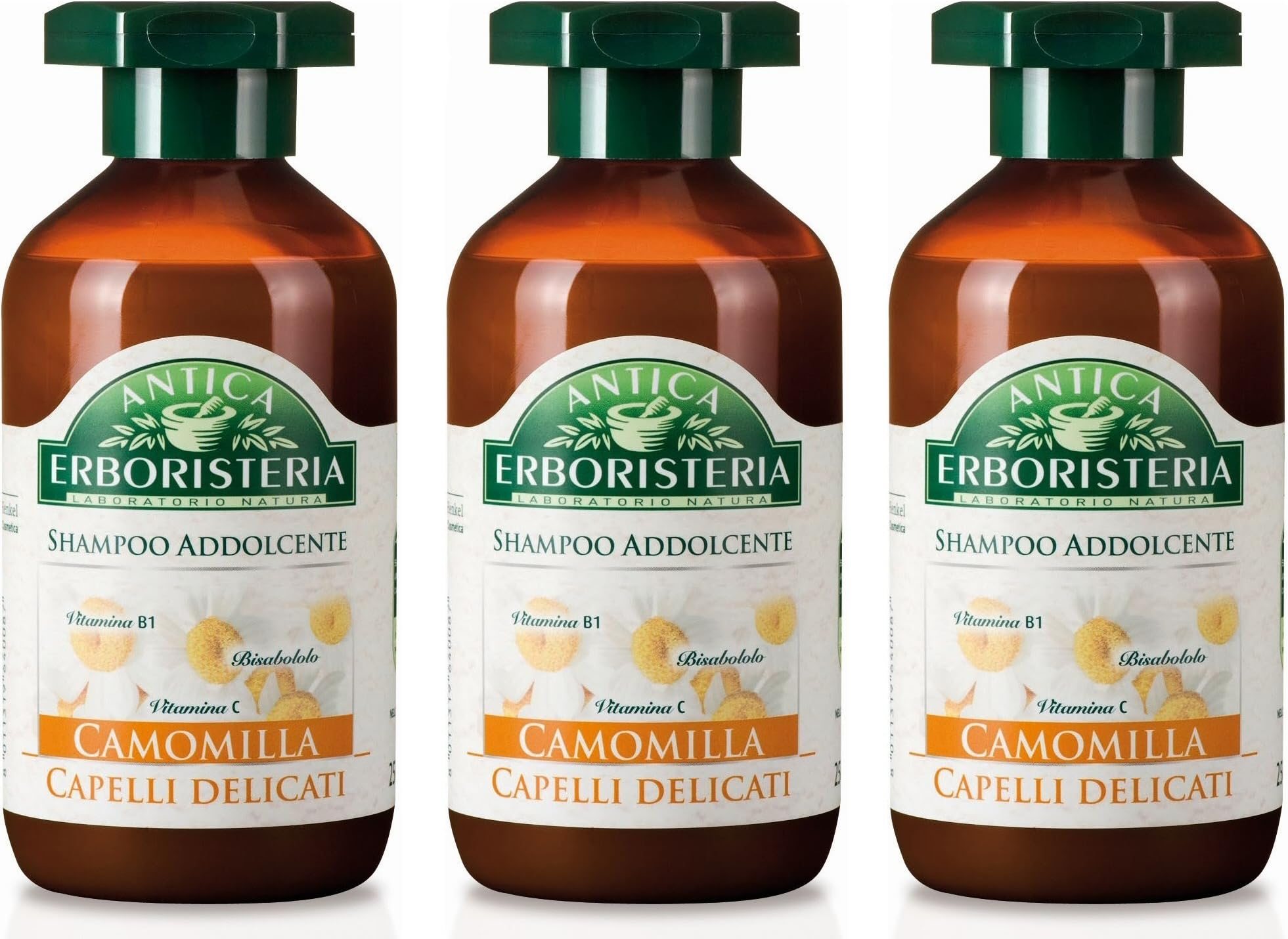 "Camomilla" ("Chamomile") Softening Shampoo 8.45 Fluid Ounce (250ml) Package (Pack of 3) [ Italian Import ]