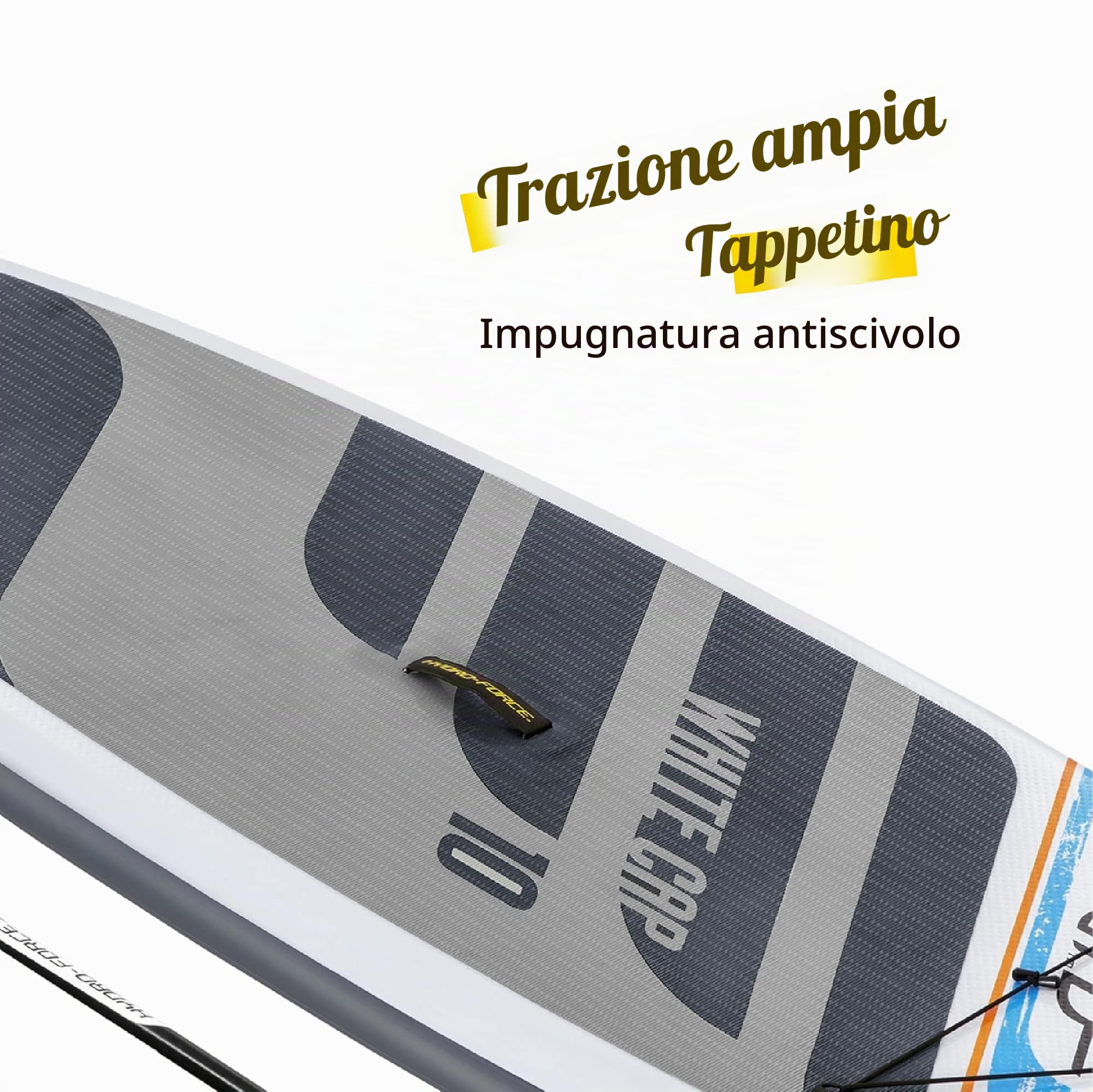 Hydro-Force SUP Gonfiabile Stand Up Paddle Board, set completo con kit di conversione kayak, multistili, dimensioni 30 cm, 3 m
