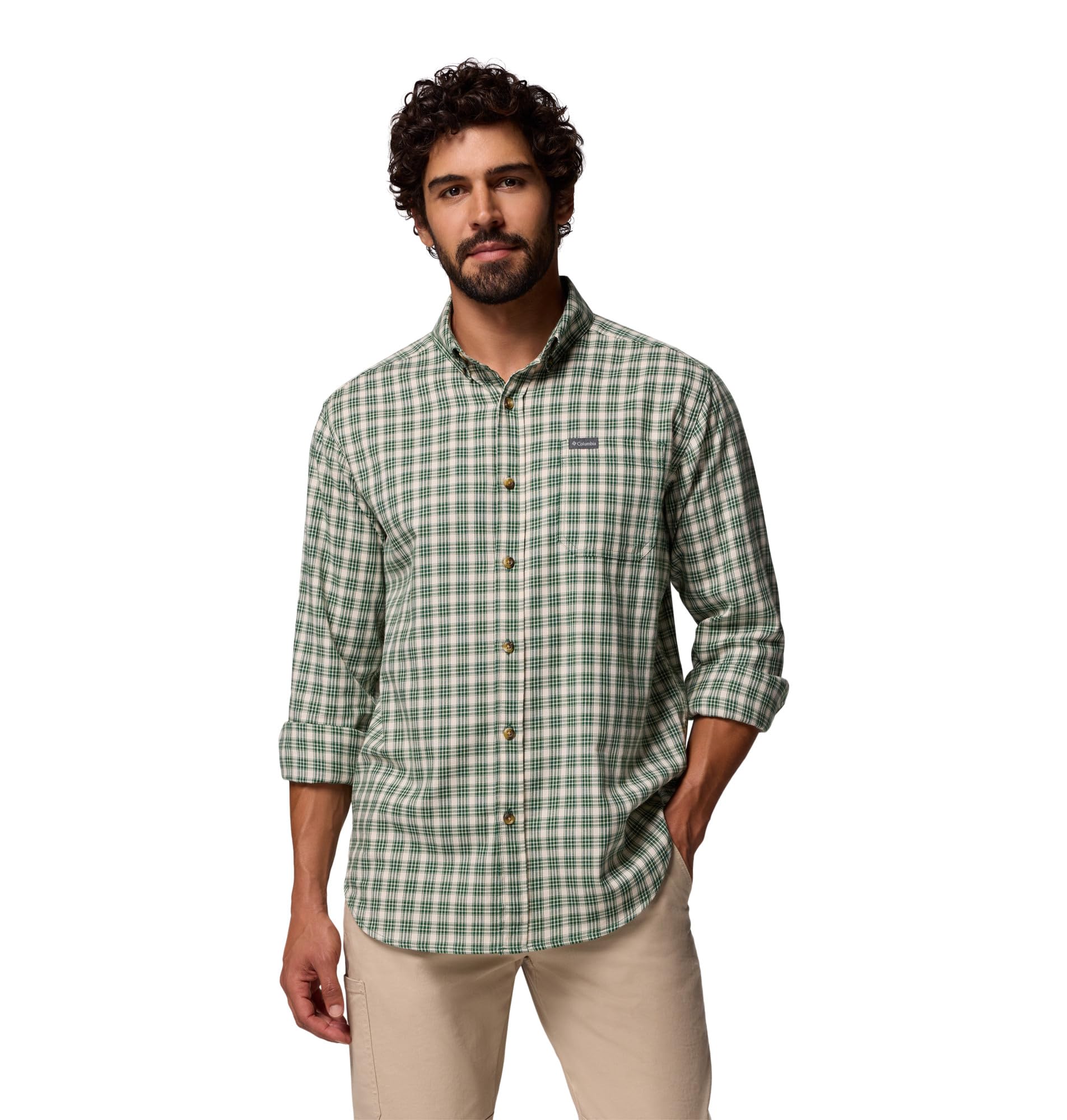 Columbia Rapid Rivers II - Camisa de Manga Larga Camisa de Senderismo Hombre (Pack de 1)