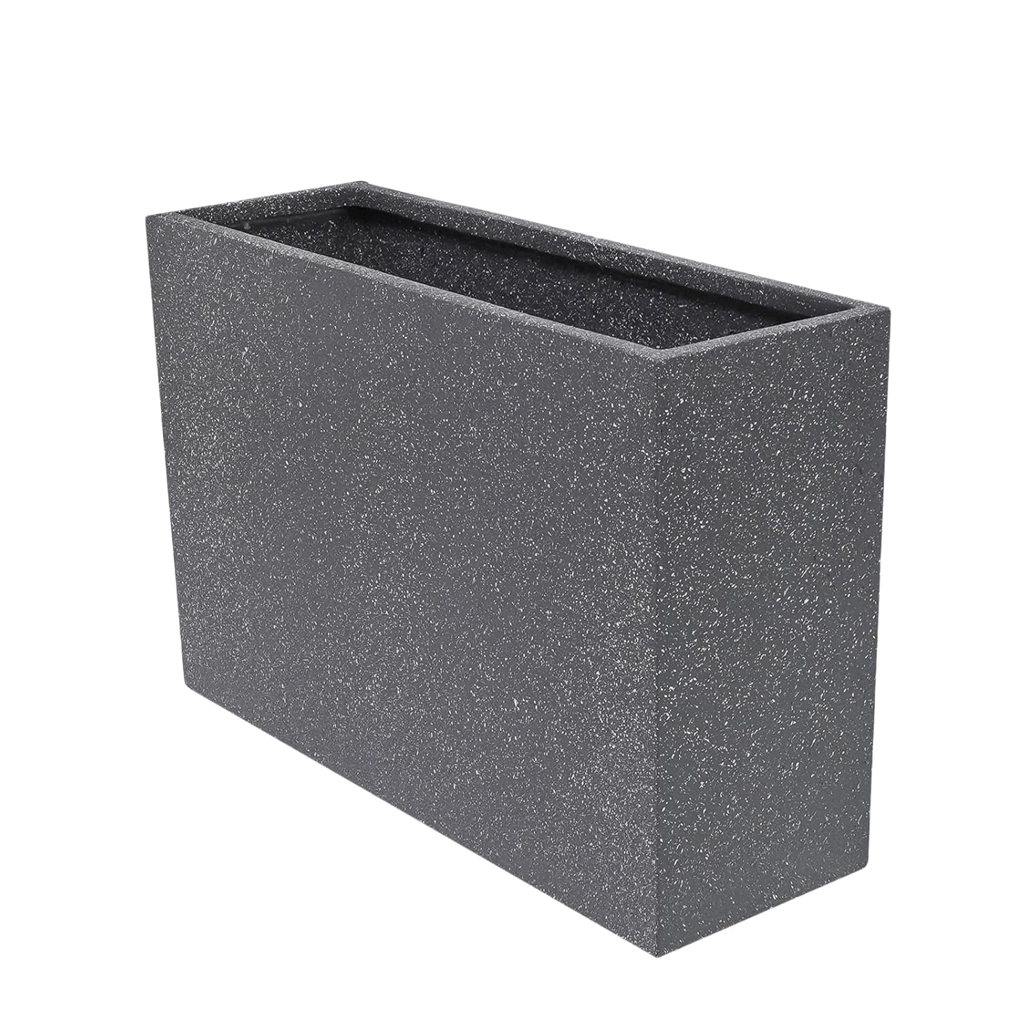 JP PLANTERS Rectangle Fiberglass Trough Planter Flower Pot Container