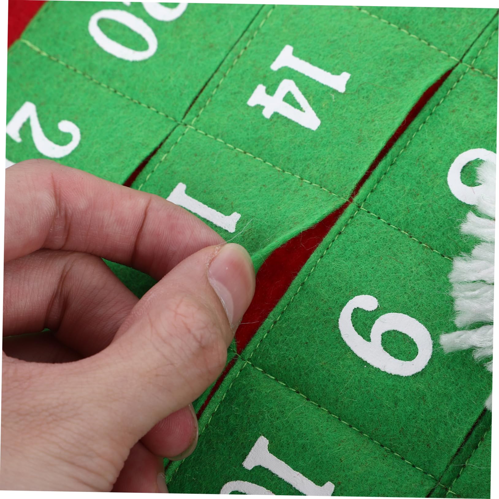 TOYANDONA Weihnachtskalender mit Niedlichem Schneemann Design aus Gestricktem Stoff zum Aufhängen Dekorativer für Einschulung Feier und Festliche Weihnachts Türdekoration zu Hause