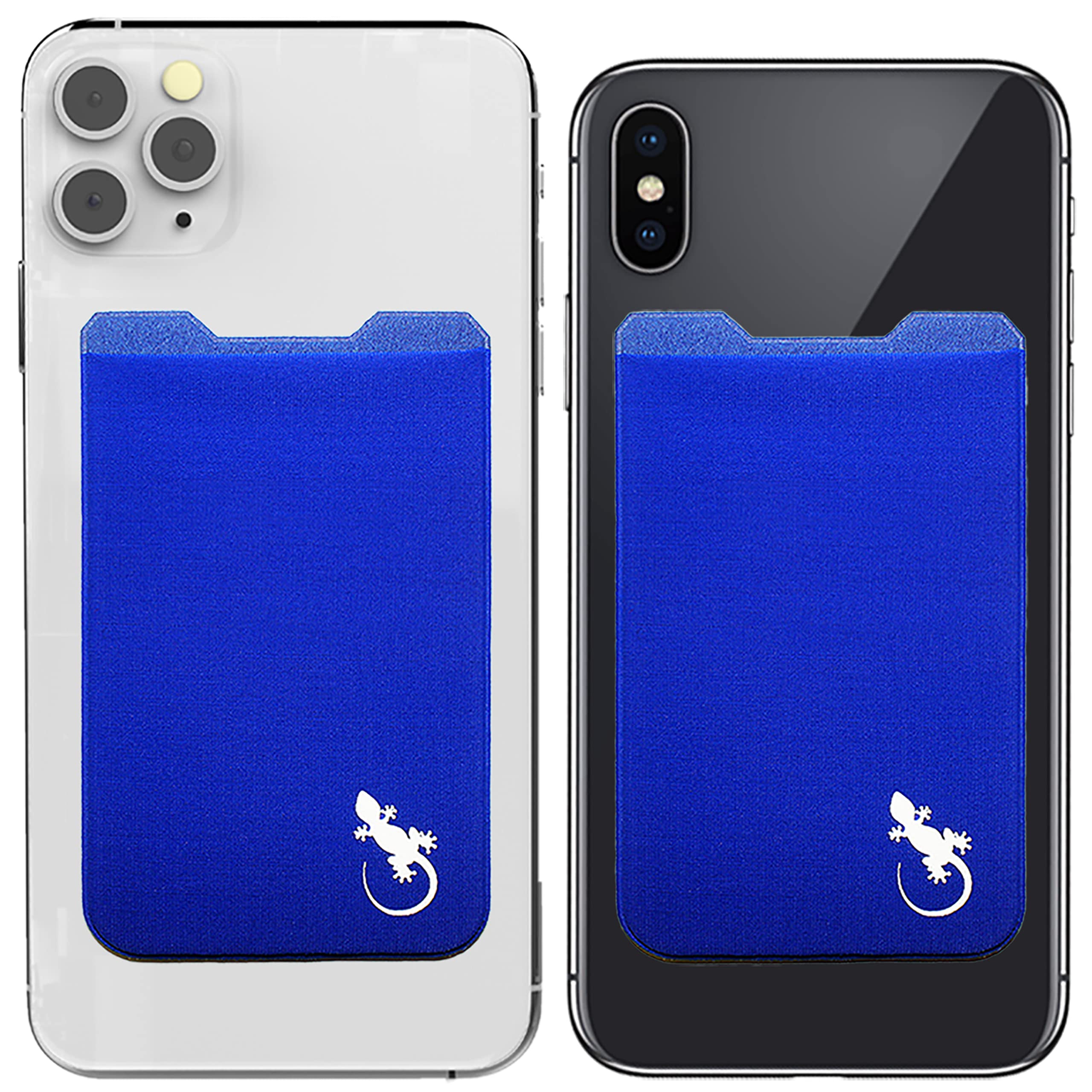 Phone Wallet - Adhesive Card Holder - Cell Phone Pouch - Stick on Lycra Pocket by Gecko - Carry Credit Cards and Cash
