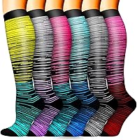Vista 71 de Sooverki - Calcetines de compresión de cobre para circulación, para mujeres y hombres, 6 pares, para correr, atletismo, medicina, enfermería, viajes