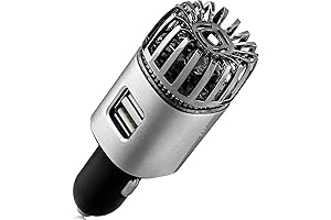 Car Air Purifier Ionizer - 12V Enhanced Air Quality for Pleasant Drives