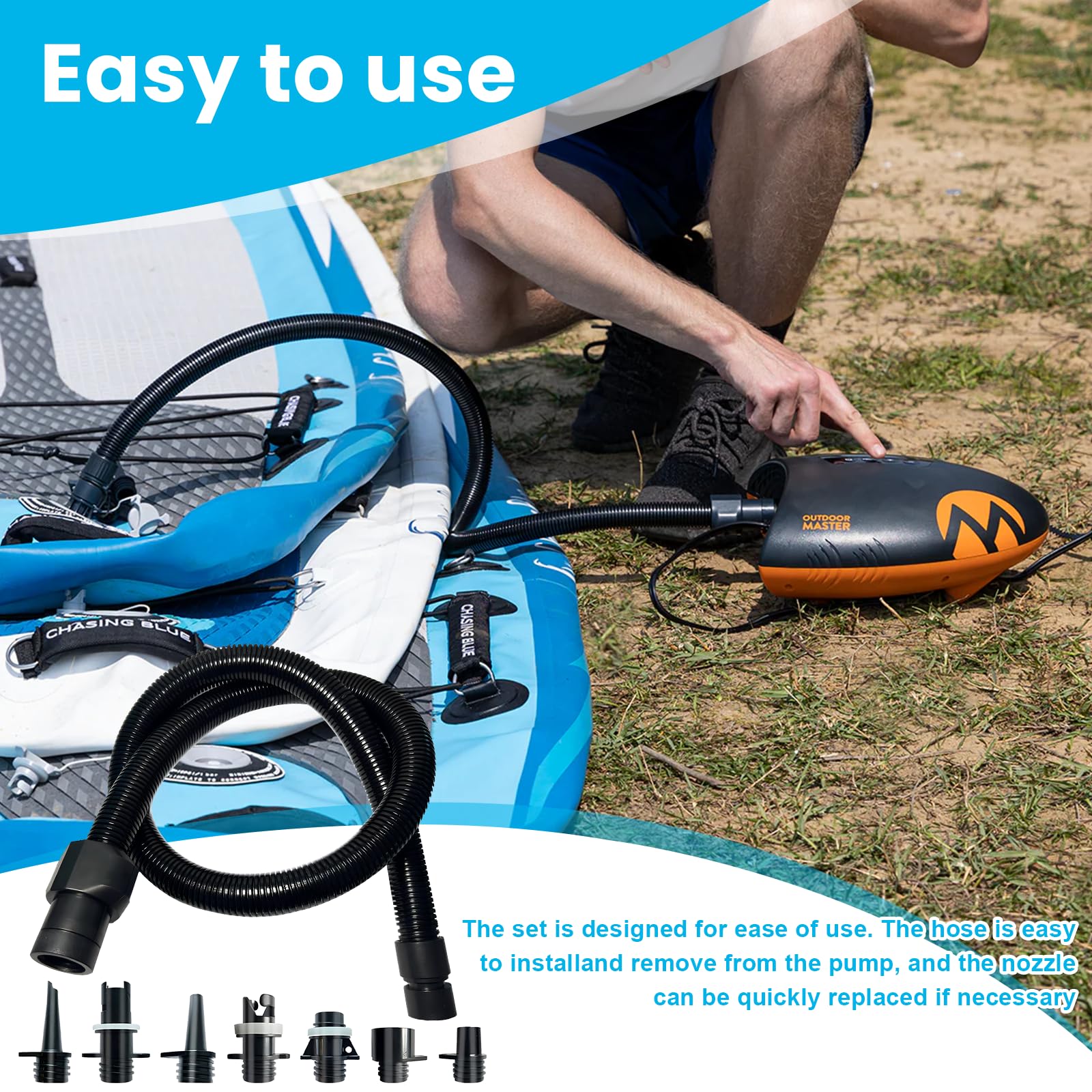 Adattatore Valvola Pompa SUP Ledoo - Per Gonfiaggio Canoe E Kayak - Foto 10