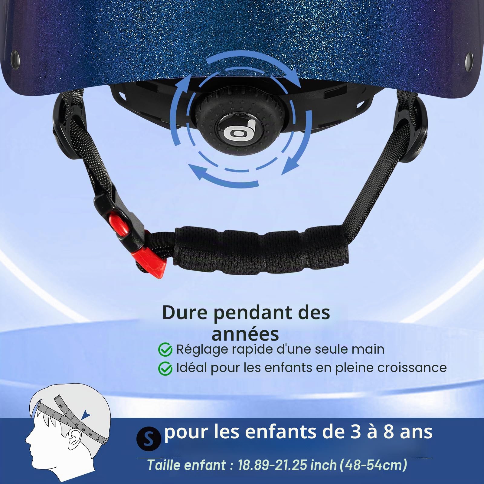 Odoland Casque de Vélo Enfant pour Garçons et Filles de 3 à 8 Ans, Casque Vélo Protection Enfant pour Cyclisme, Skateboard, Trottinette, Adjustable, Léger, Multiples Couleurs et Styles