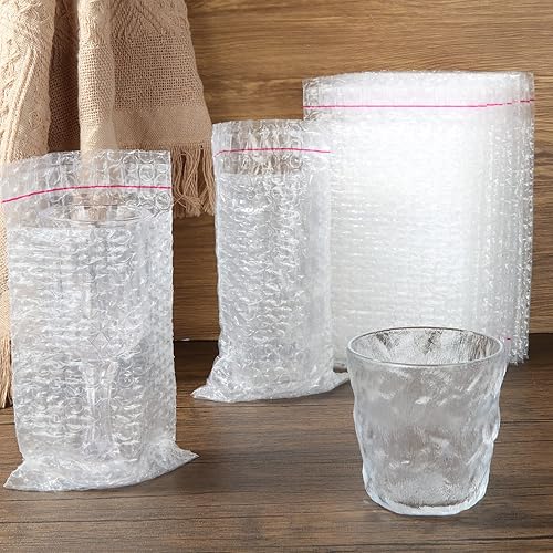 Miniatura 3 de 100 bolsas de burbujas transparentes autosellantes, 5 x 7 pulgadas, bolsas de plástico de burbujas para embalaje, envío, almacenamiento